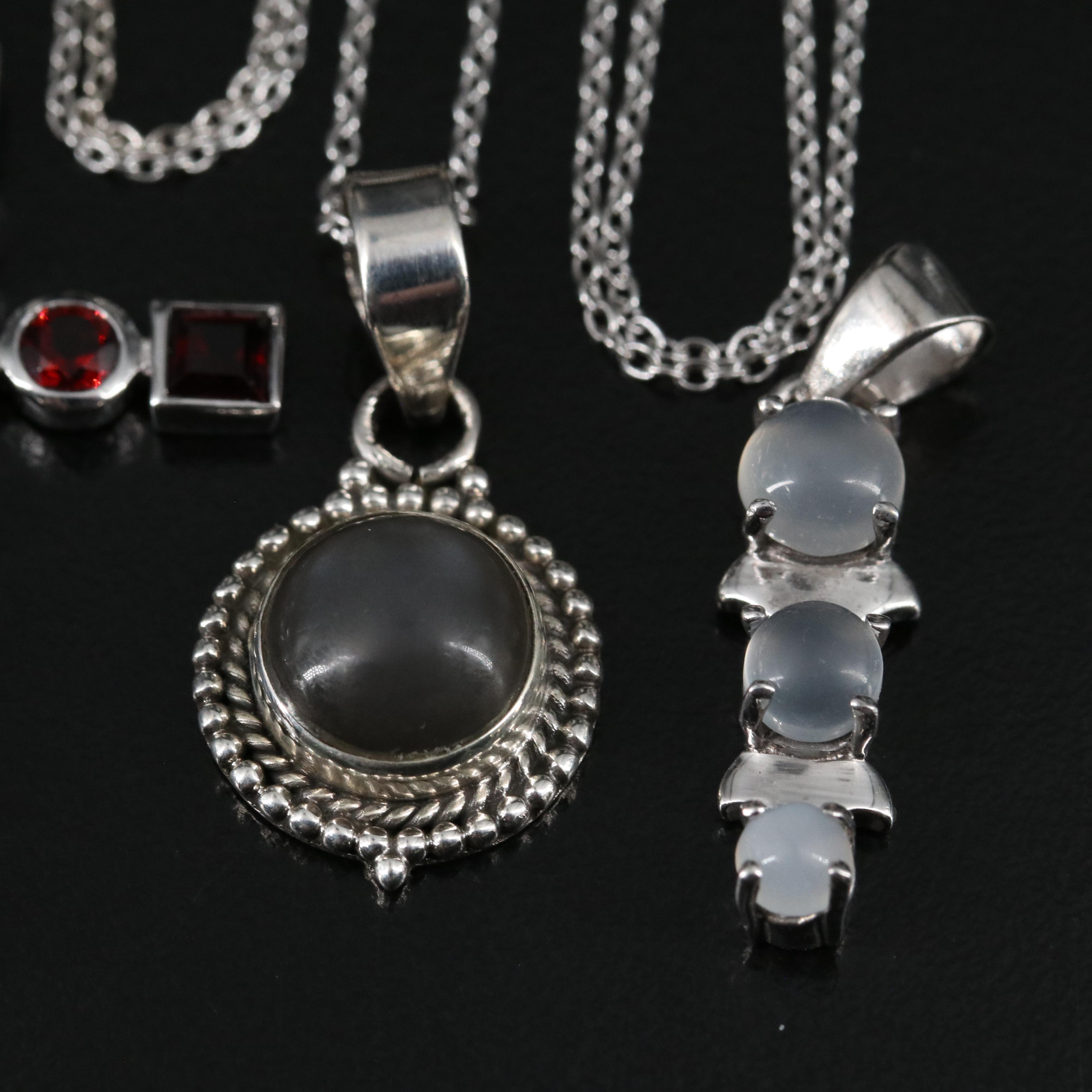 14 Assorted Sterling Silver Rings, Necklaces, Earrings, and Pendants