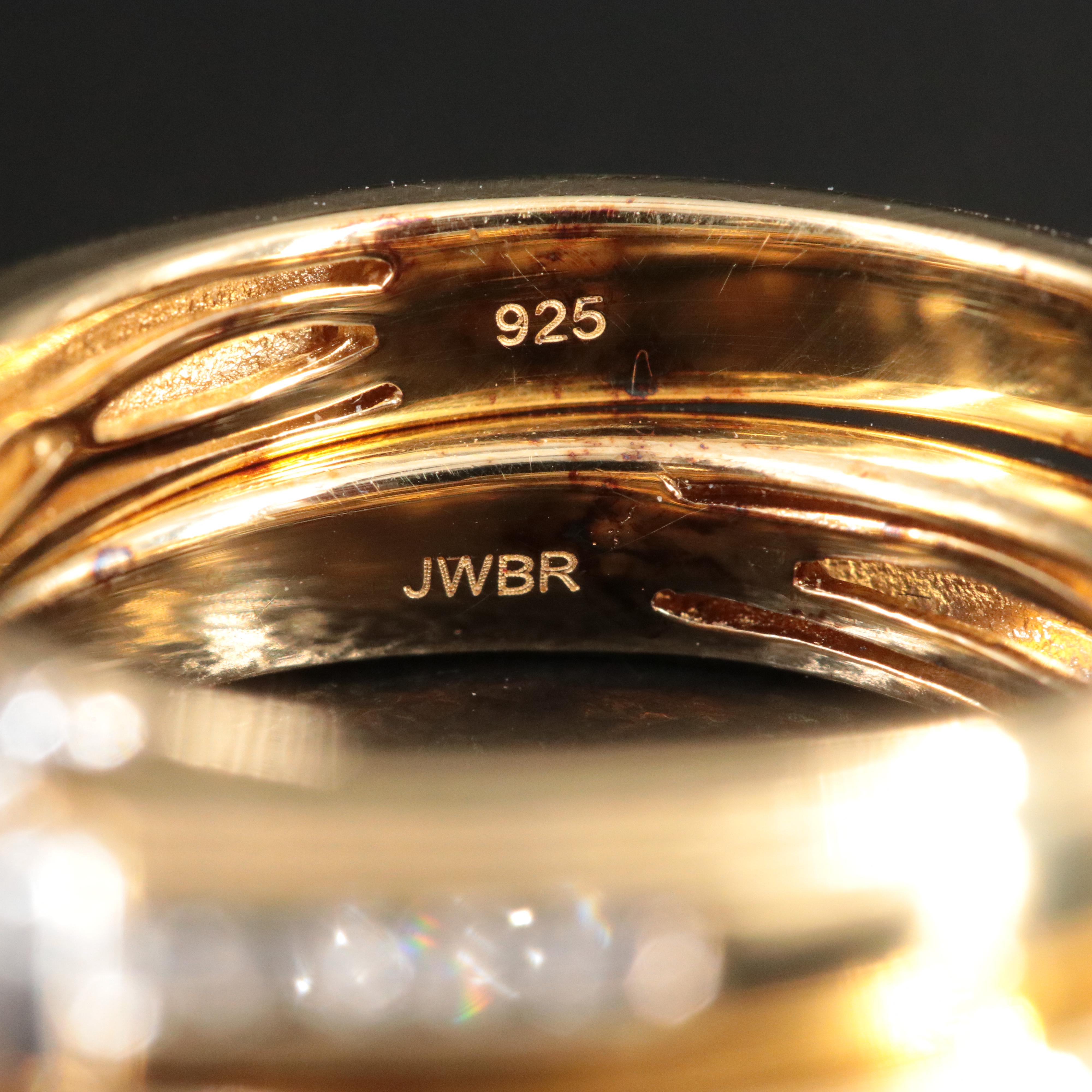 Sterling Diamond Ring Set