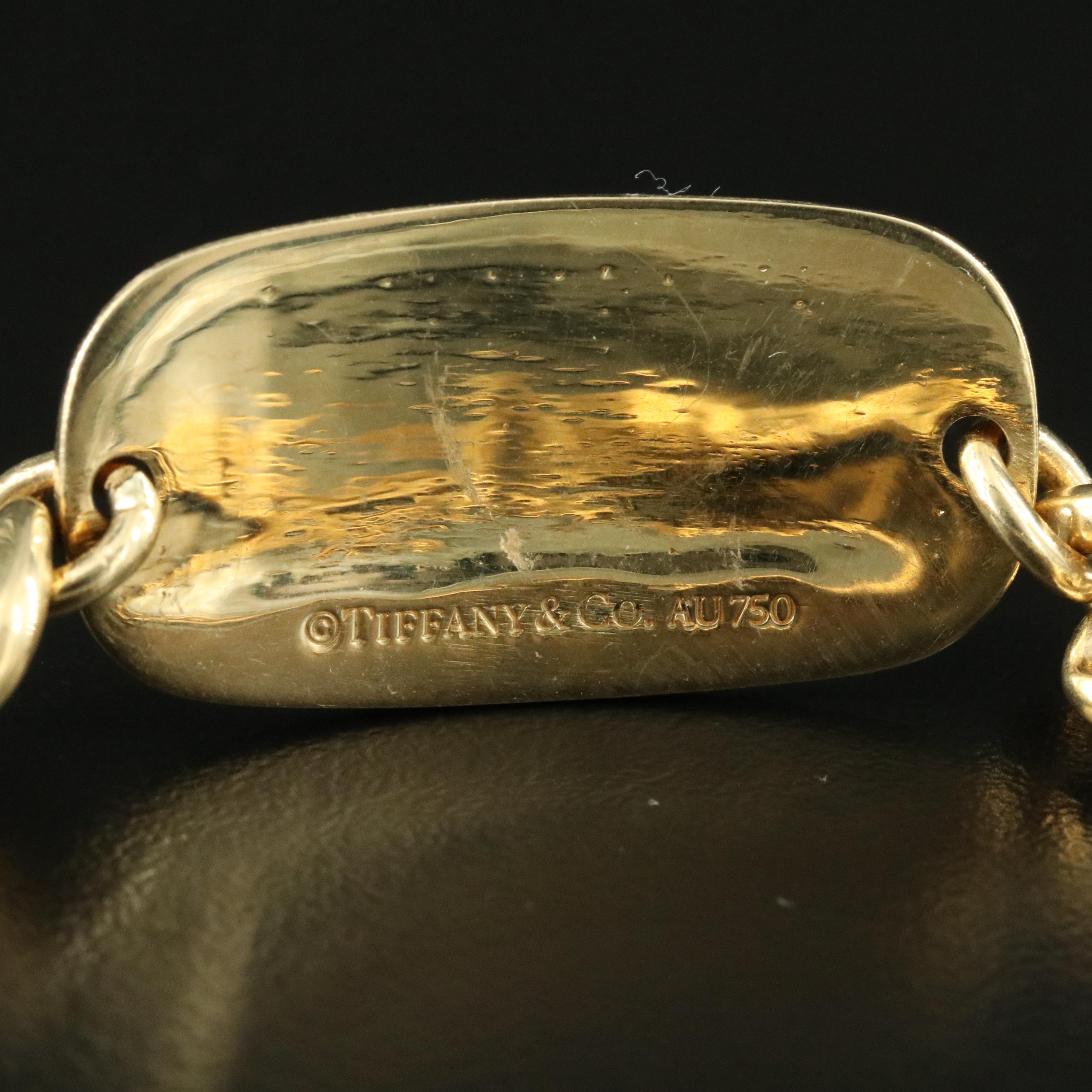 Tiffany & Co. 18K Caduceus Medical ID Bracelet