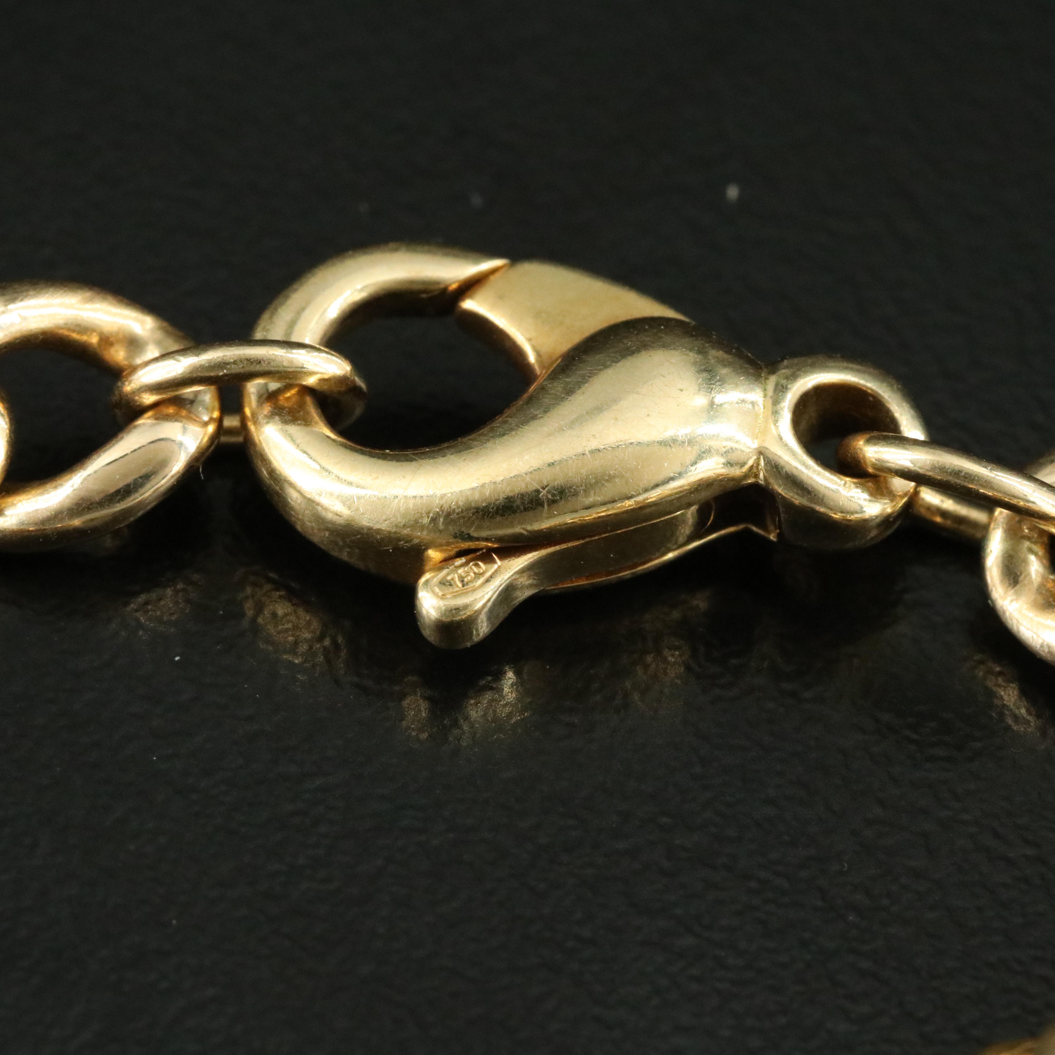 Tiffany & Co. 18K Caduceus Medical ID Bracelet