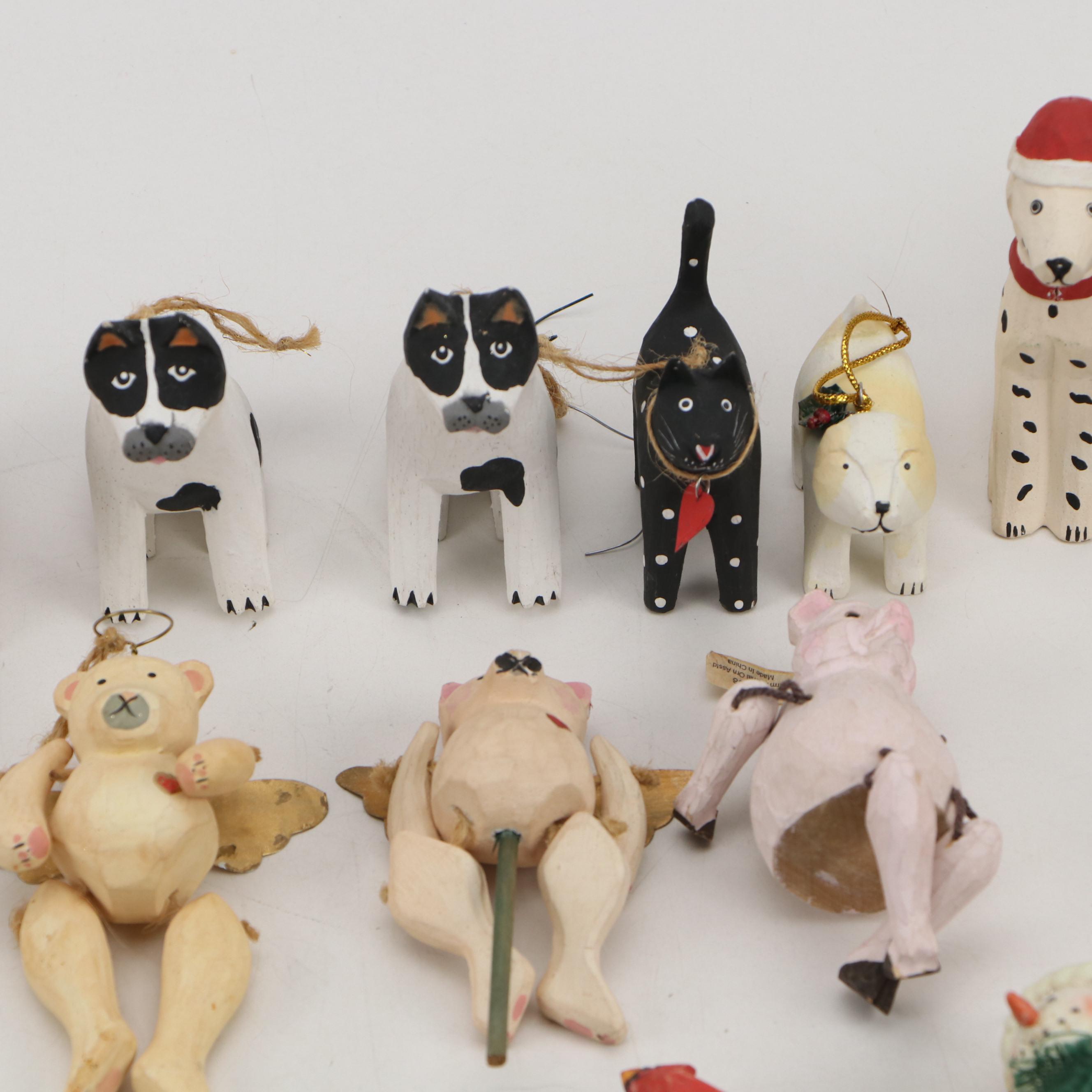Crate & Barrel with Other Folk Art Style Christmas Ornaments