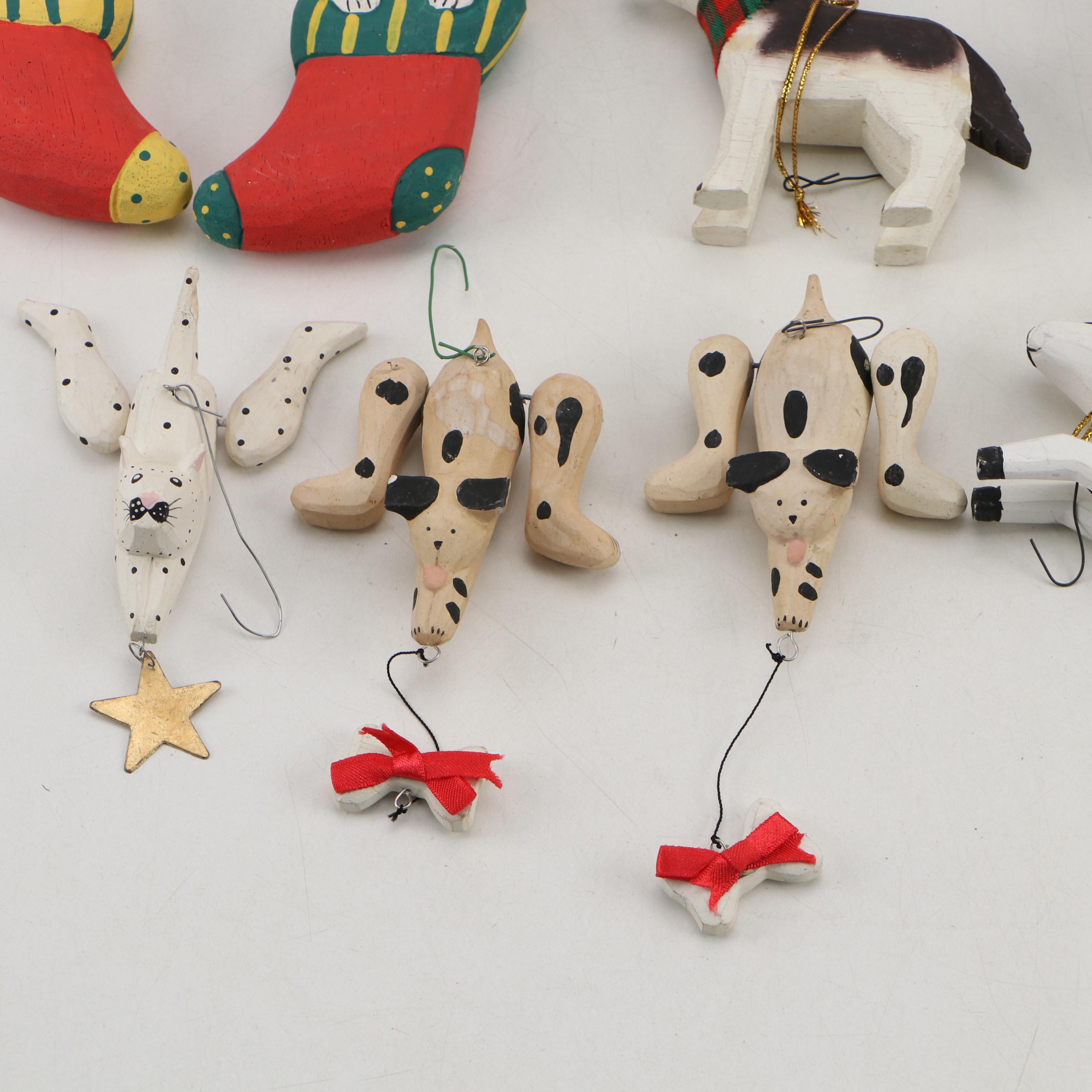 Crate & Barrel with Other Folk Art Style Christmas Ornaments