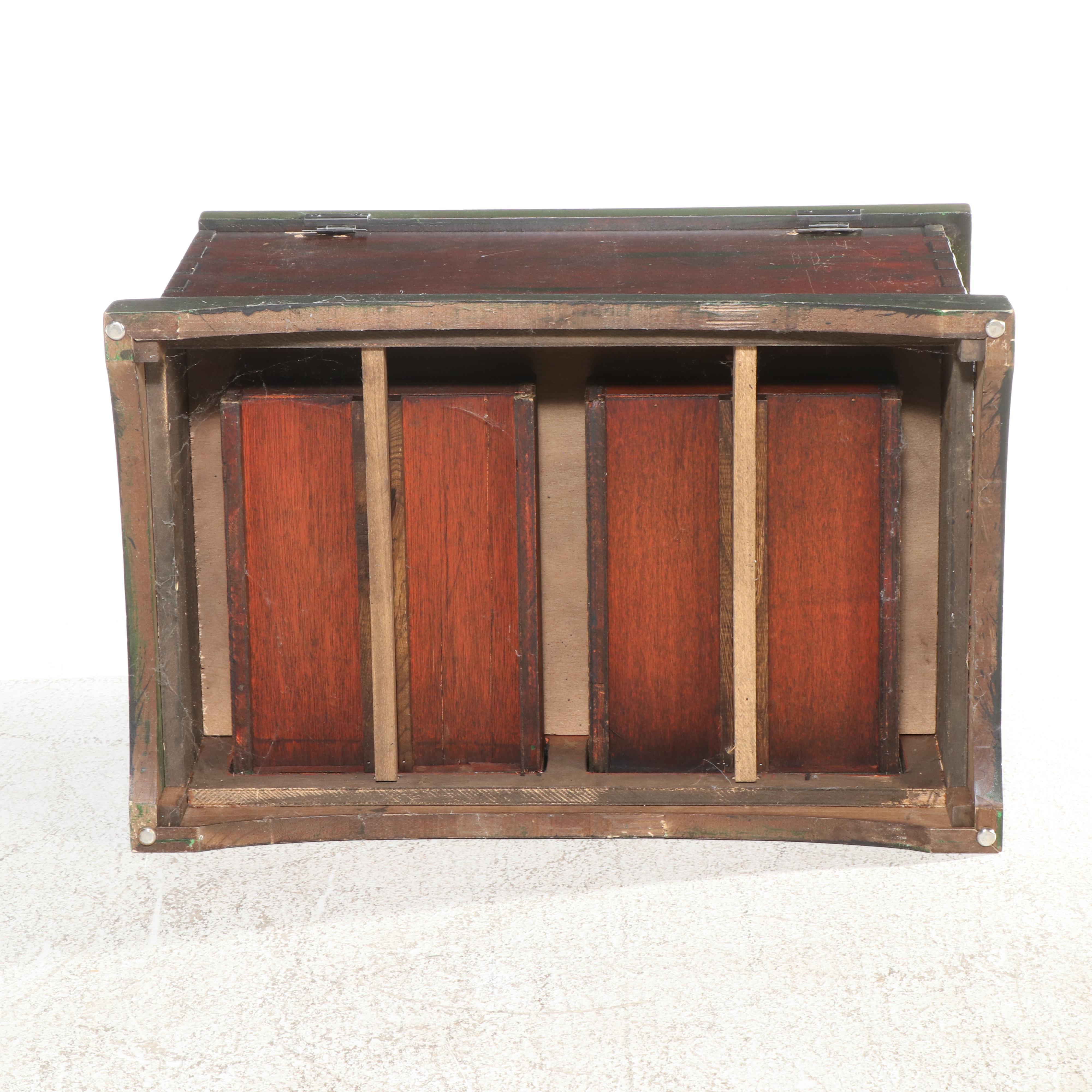 Spanish Colonial Style Polychrome-Decorated Two-Drawer Chest