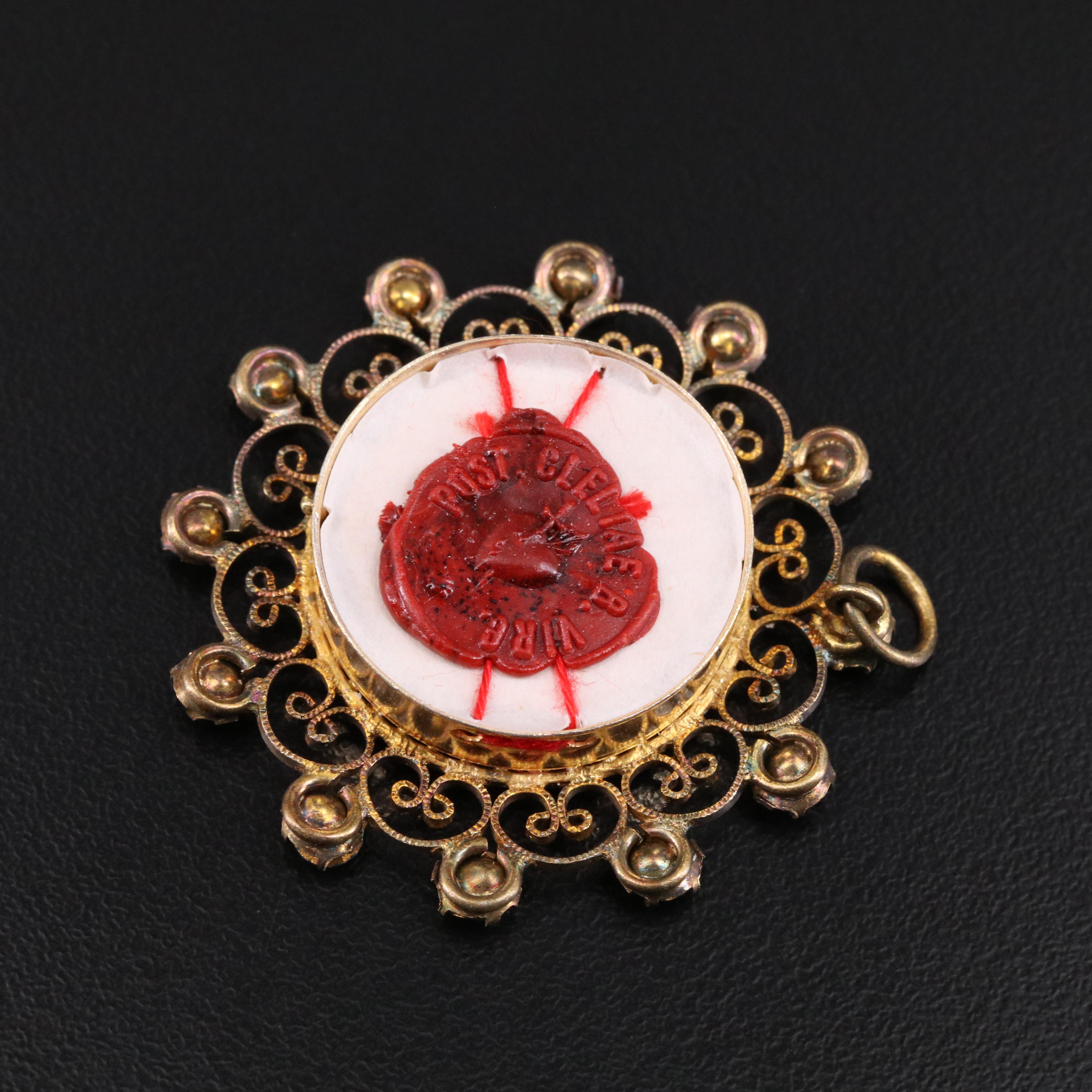 First Class Relic of Saint Clelia Barbieri in Reliquary with Seal