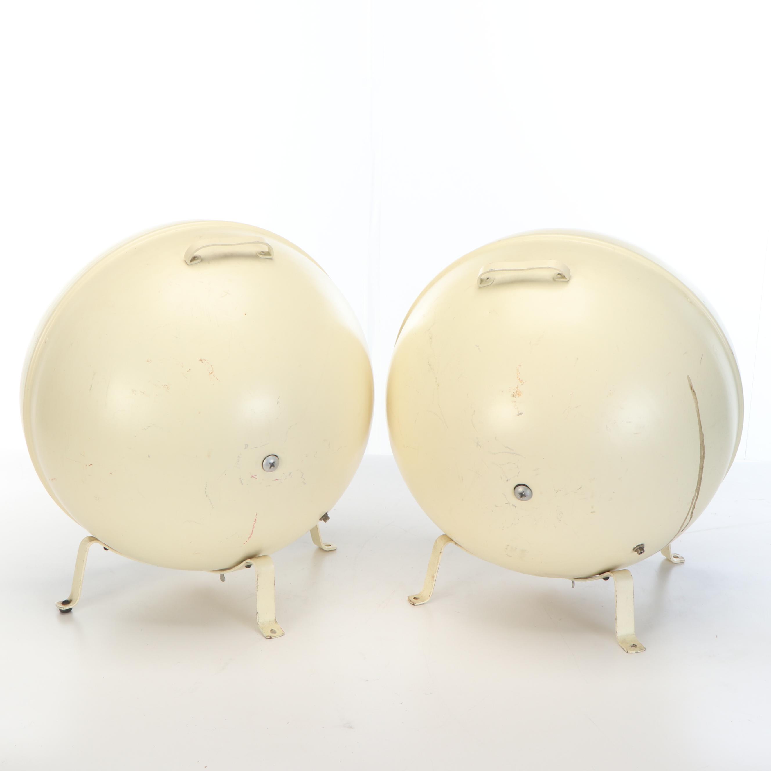 Bozak Mid Century Modern Enameled Metal Outdoor Speakers