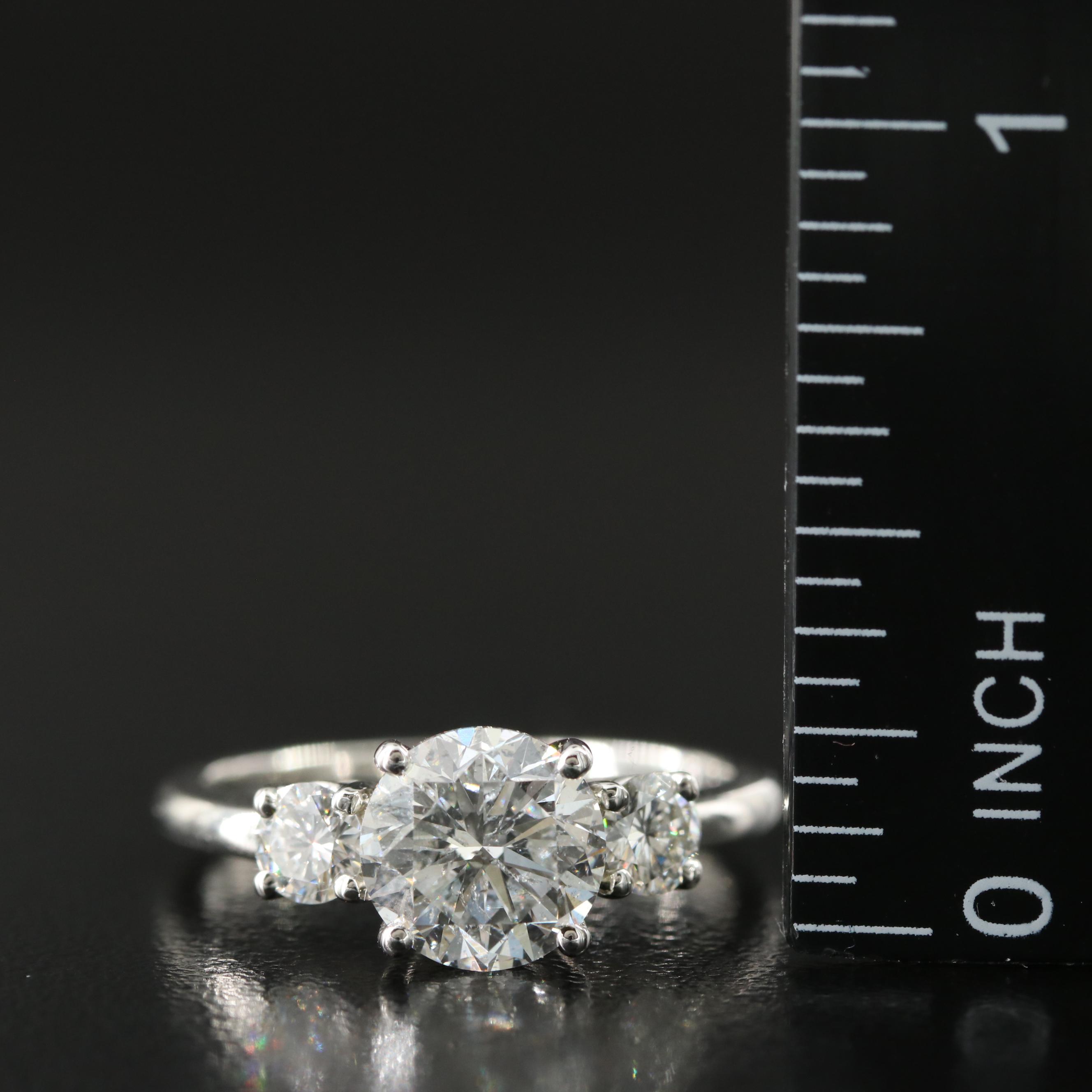 Platinum 2.40 CTW Diamond Ring with GIA eReport