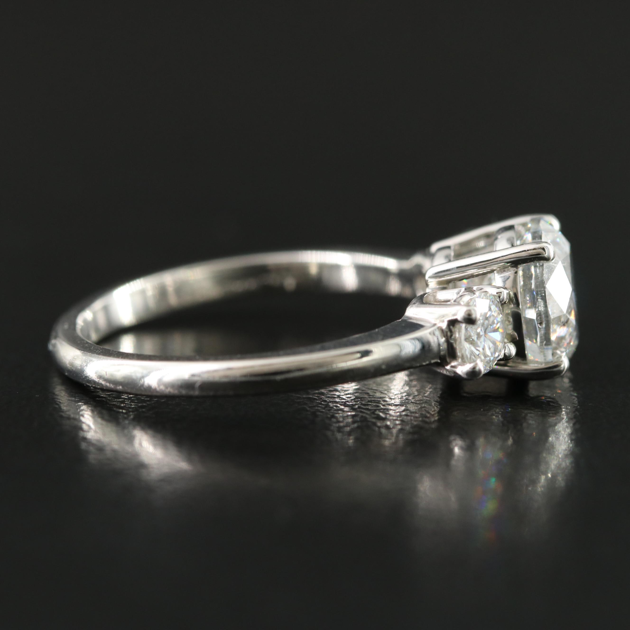 Platinum 2.40 CTW Diamond Ring with GIA eReport