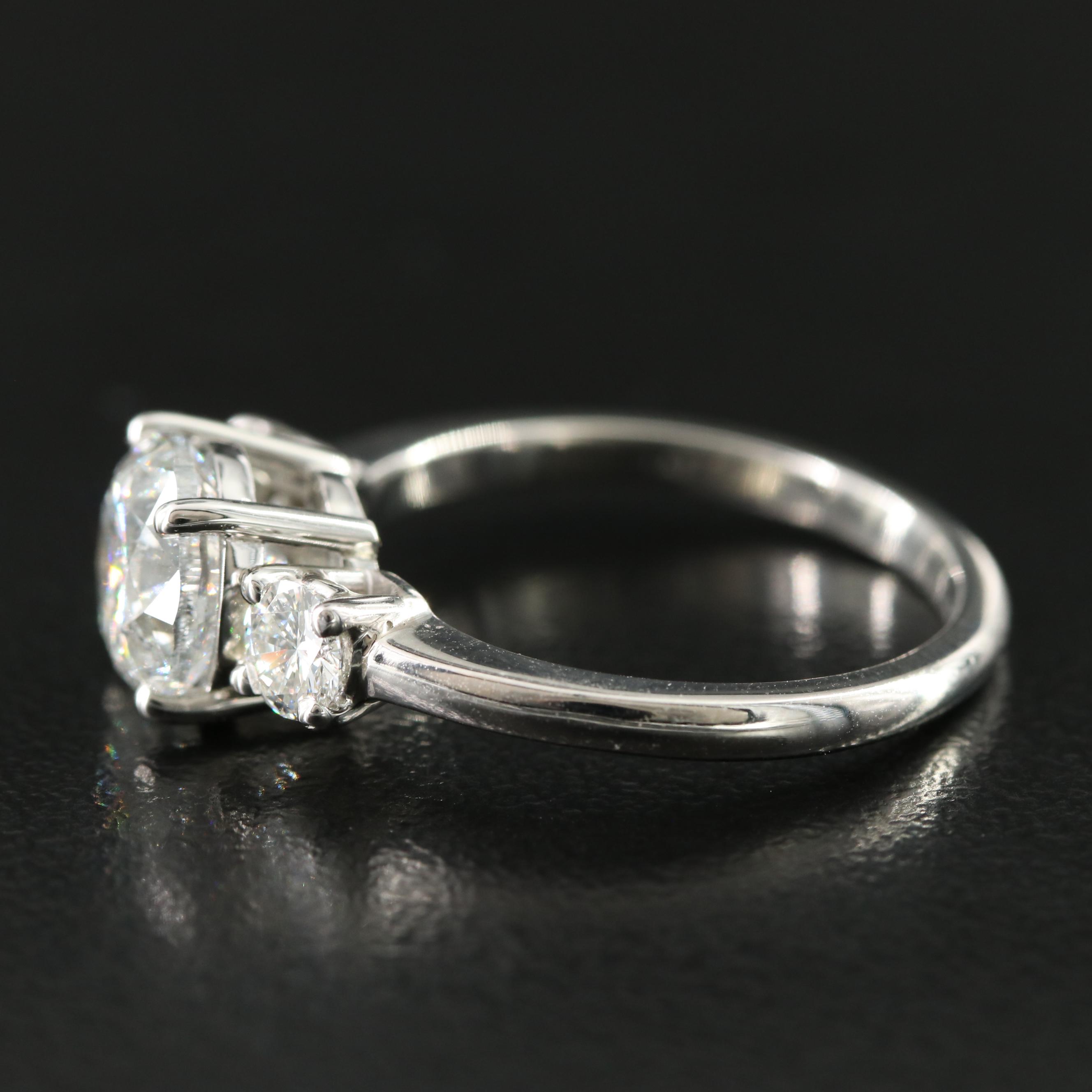 Platinum 2.40 CTW Diamond Ring with GIA eReport