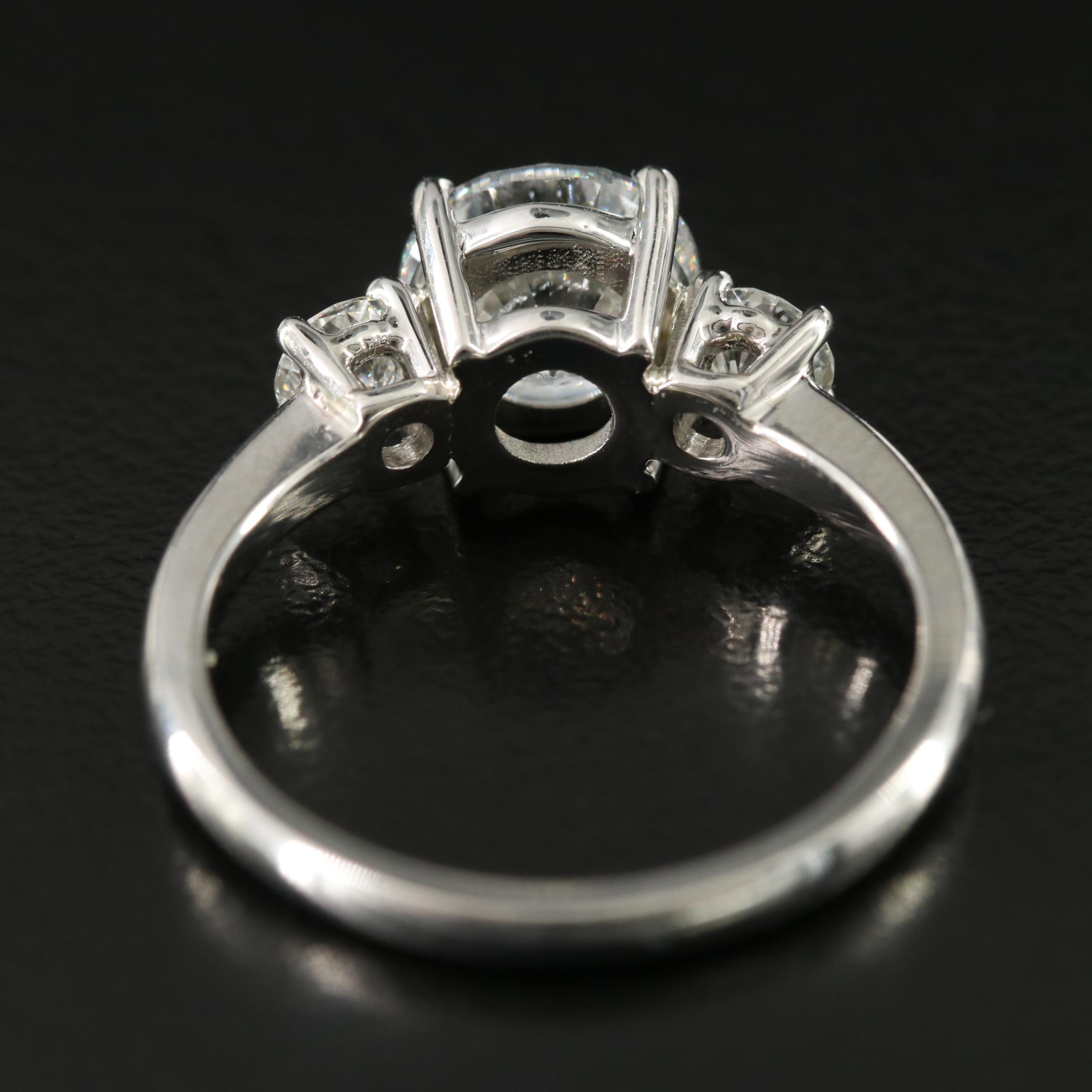 Platinum 2.40 CTW Diamond Ring with GIA eReport