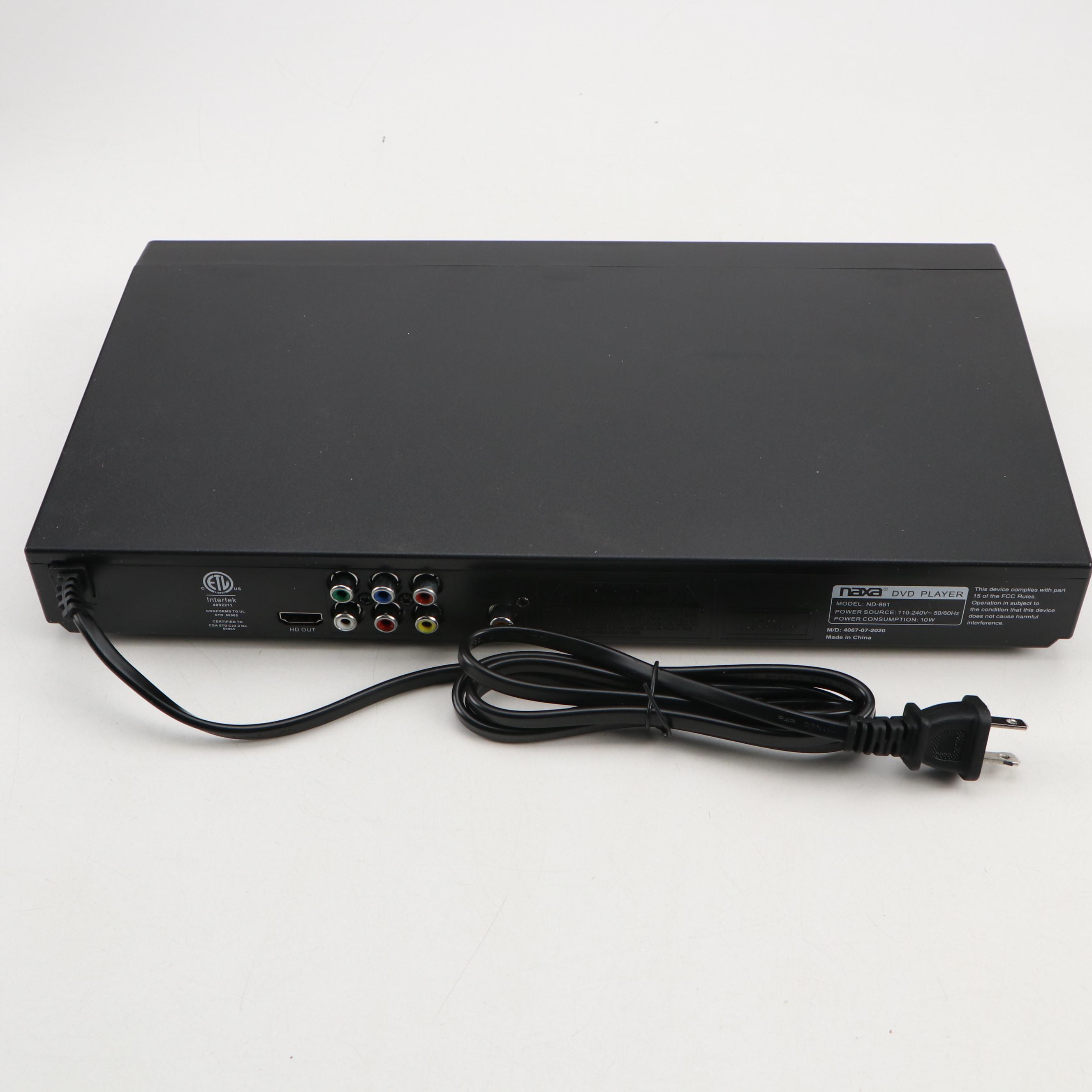 Hammacher Schlemmer Clock Radio with Naxa Upconversion DVD Player