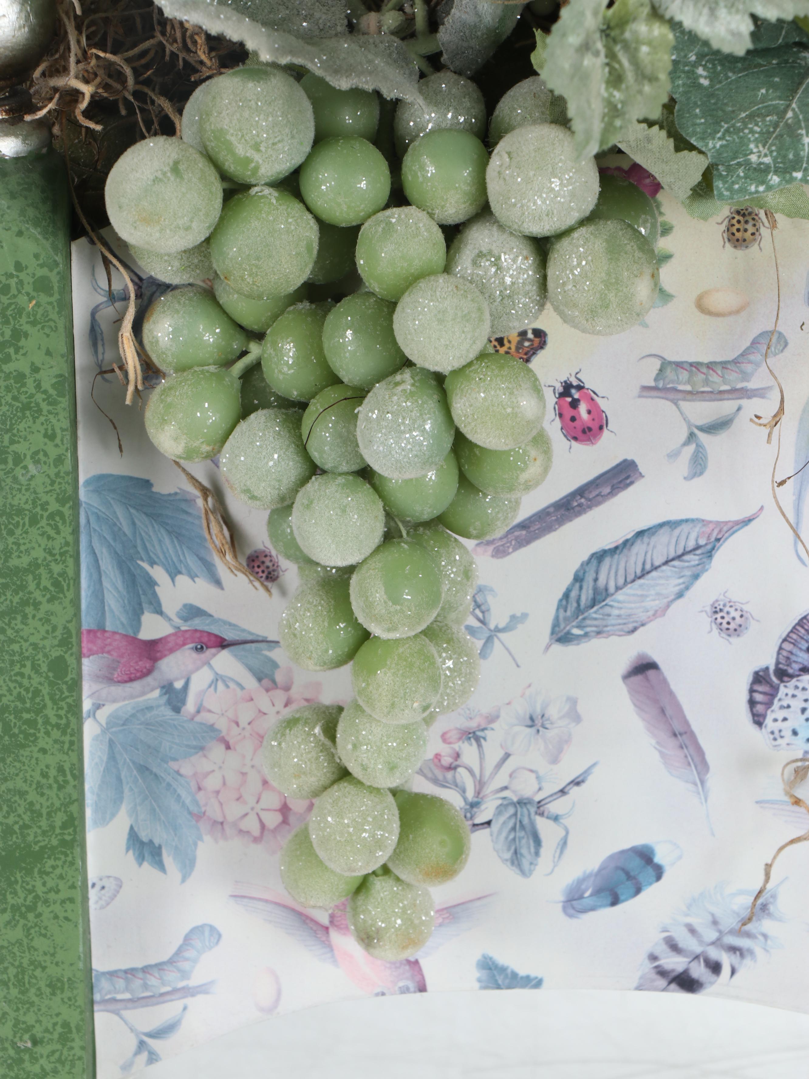 Wire Obelisk Tiered Plant Stand & Stair Step Topiaries With Faux Fruit & Flowers