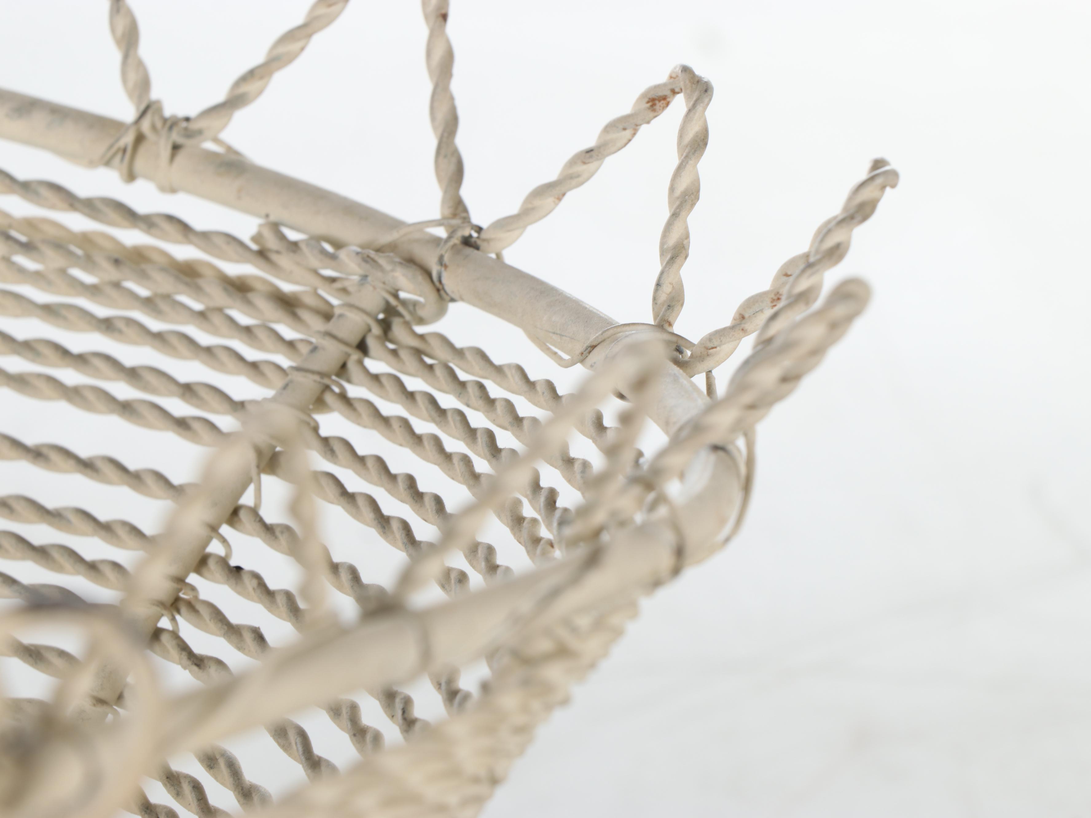 Wire Obelisk Tiered Plant Stand & Stair Step Topiaries With Faux Fruit & Flowers