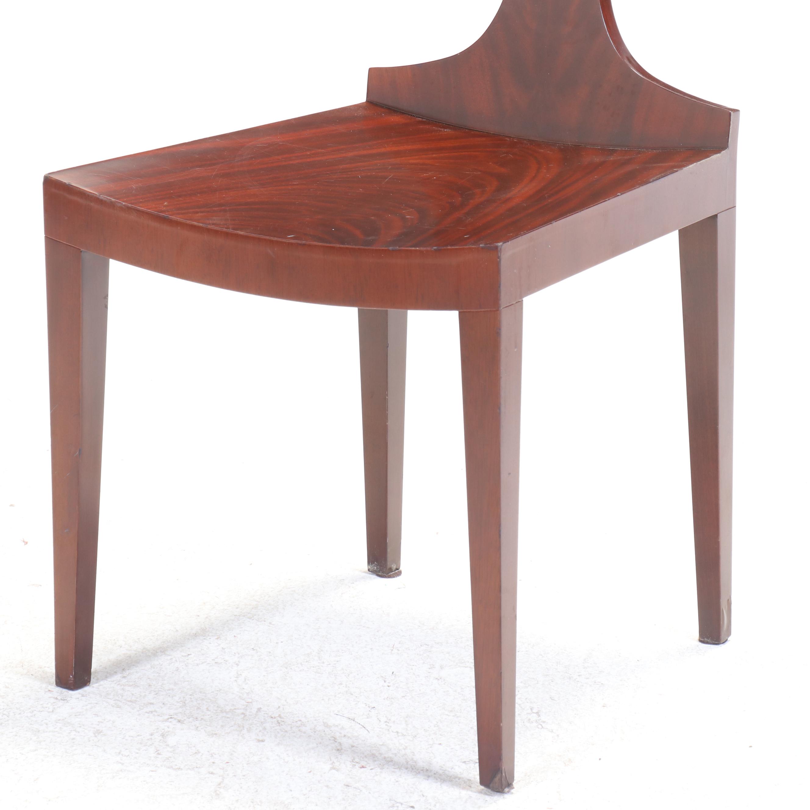 Bolier & Company by Decca Modernist Style Flame Mahogany-Veneered Side Chair