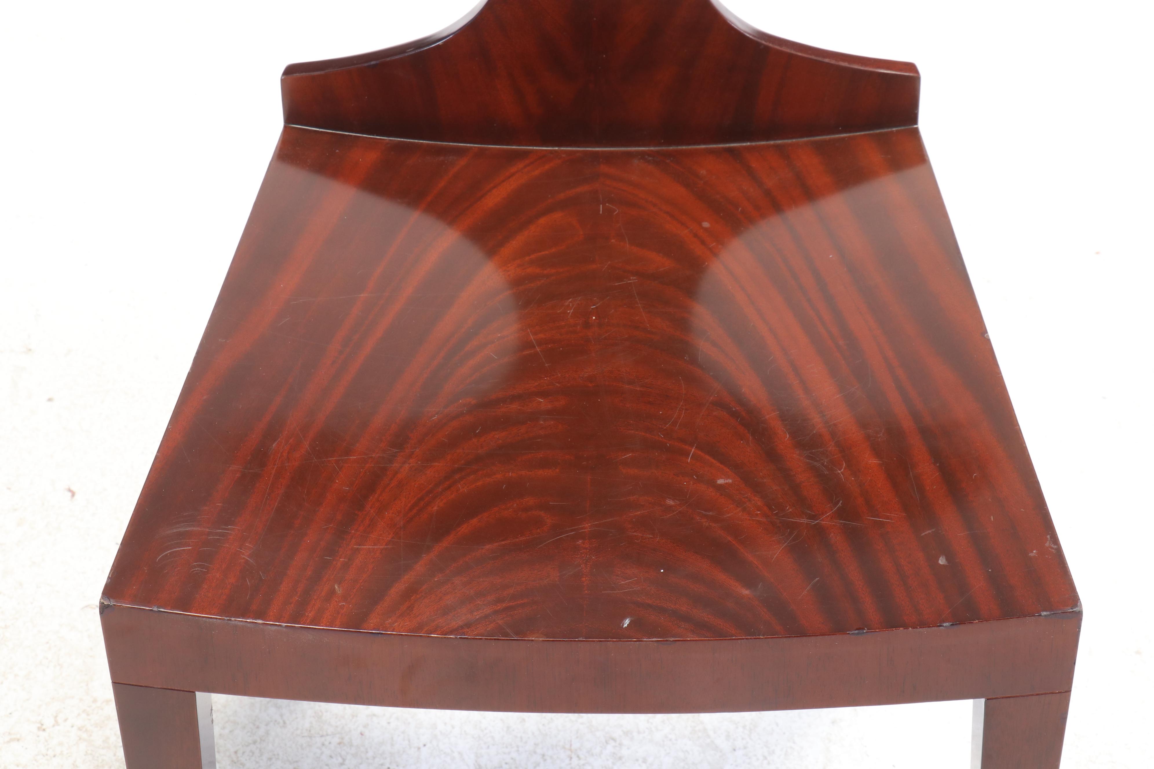 Bolier & Company by Decca Modernist Style Flame Mahogany-Veneered Side Chair