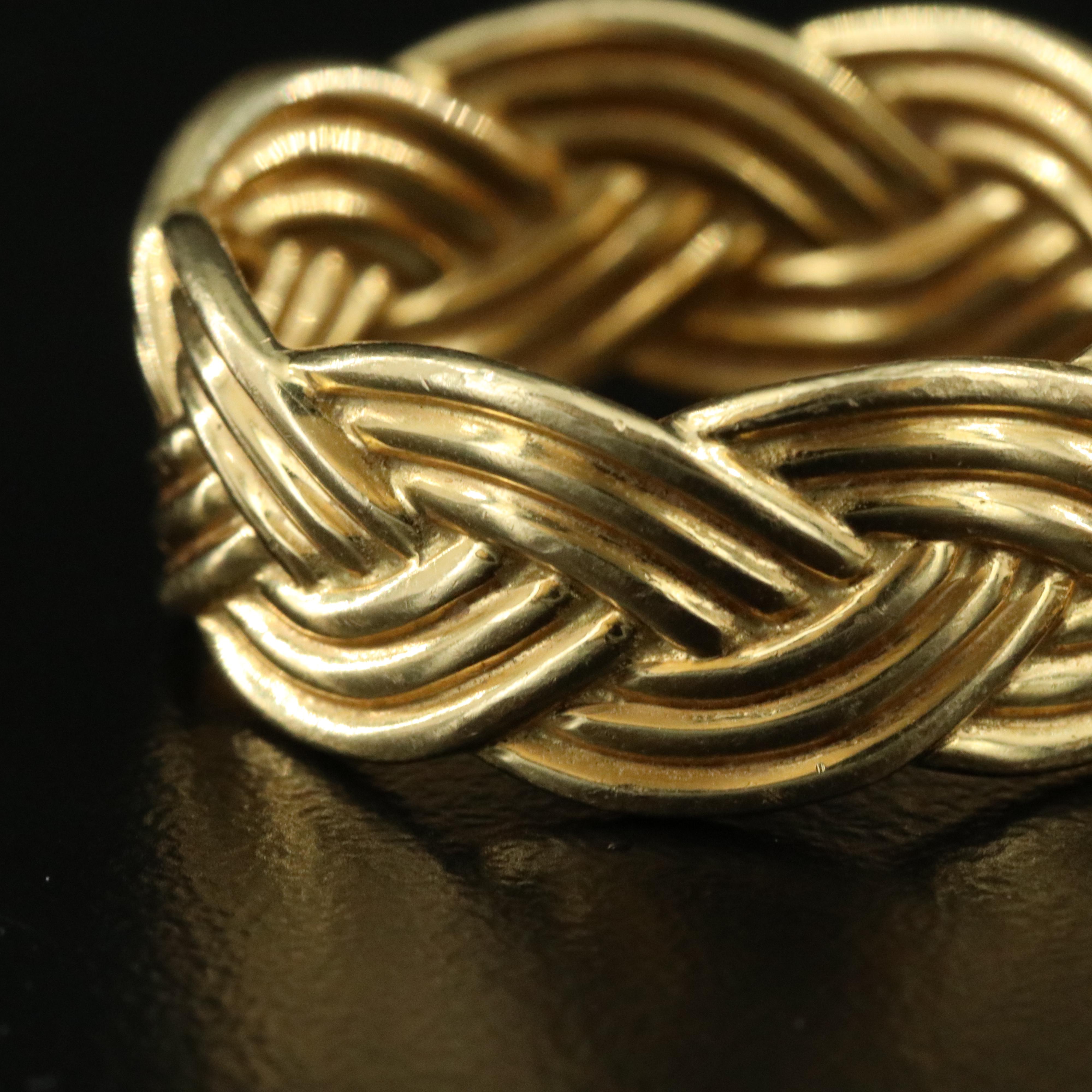 Tom Ford 18K Braided Ring Set