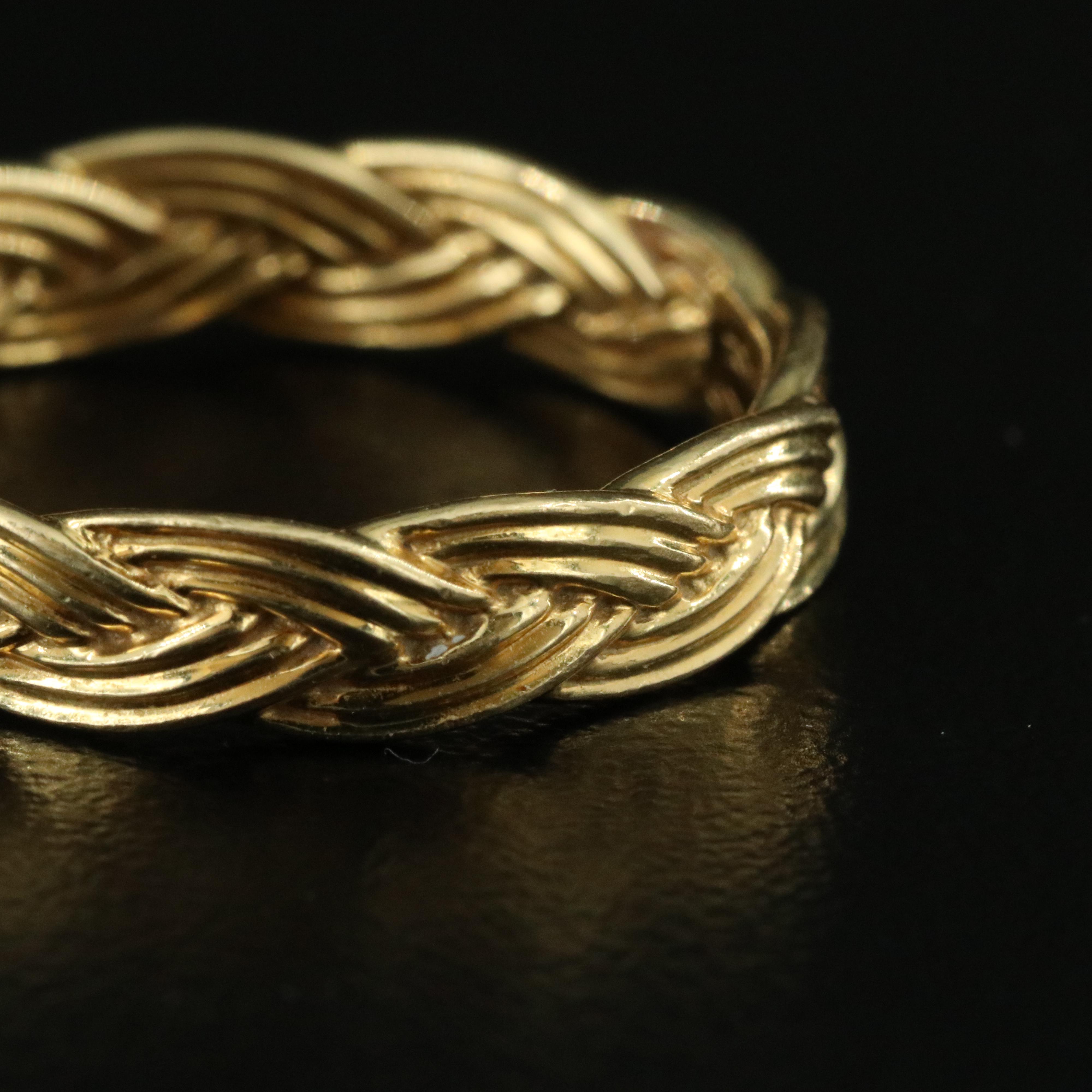 Tom Ford 18K Braided Ring Set