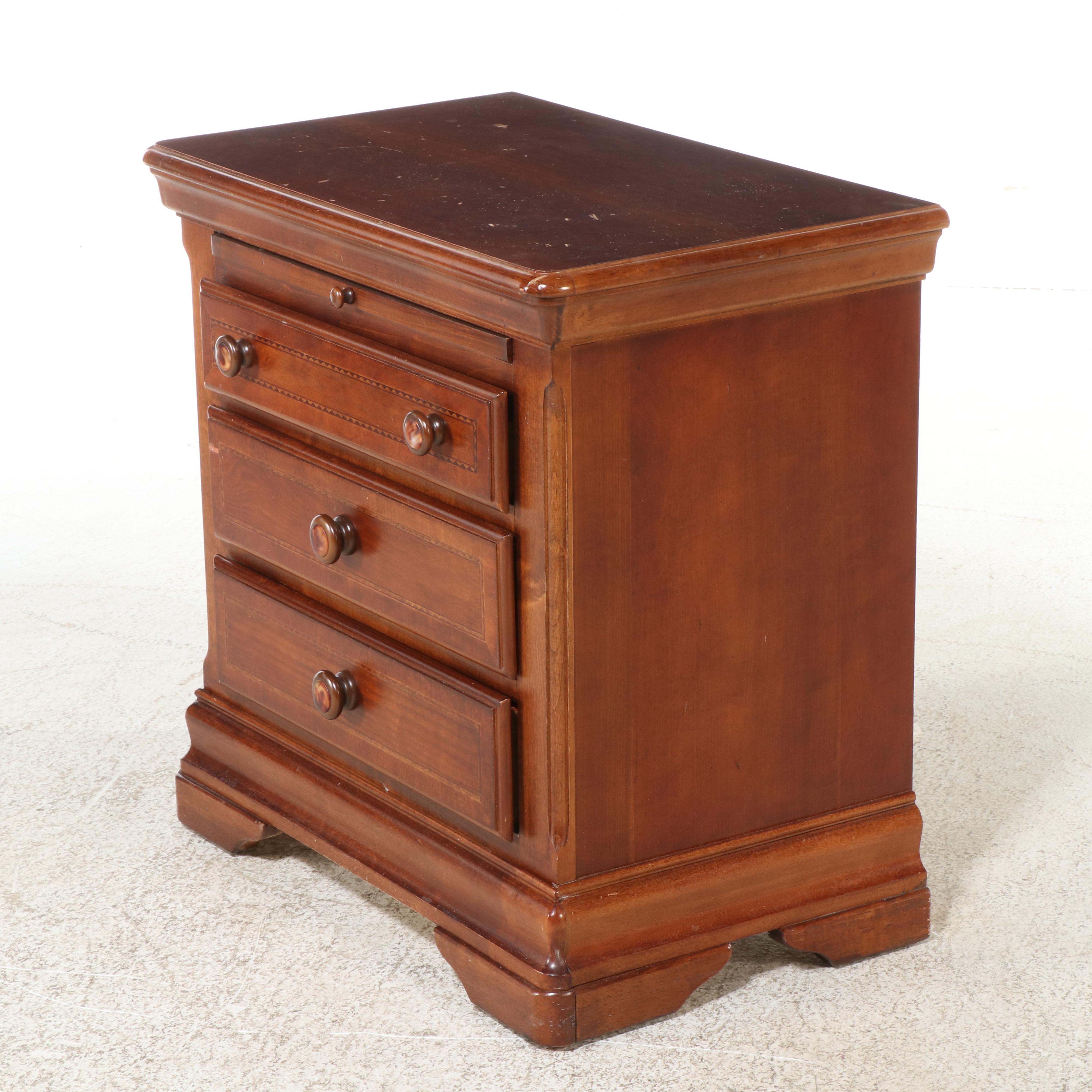 Pair of Alexander Julian "Home Colours" Cherrywood Three-Drawer Nightstands