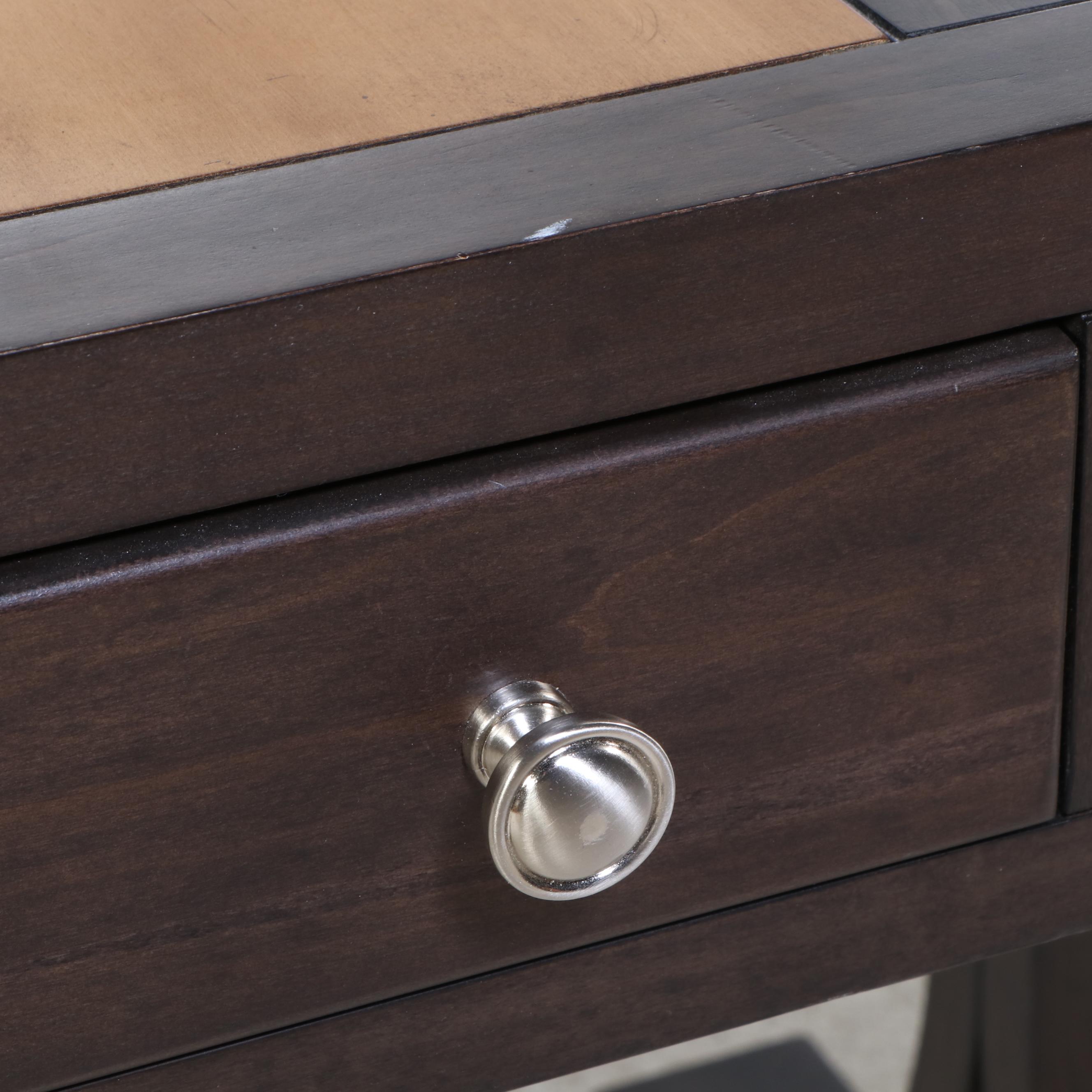 Hooker Furniture "South Park" Birch and Maple-Veneered Desk in Brown-Grey Finish