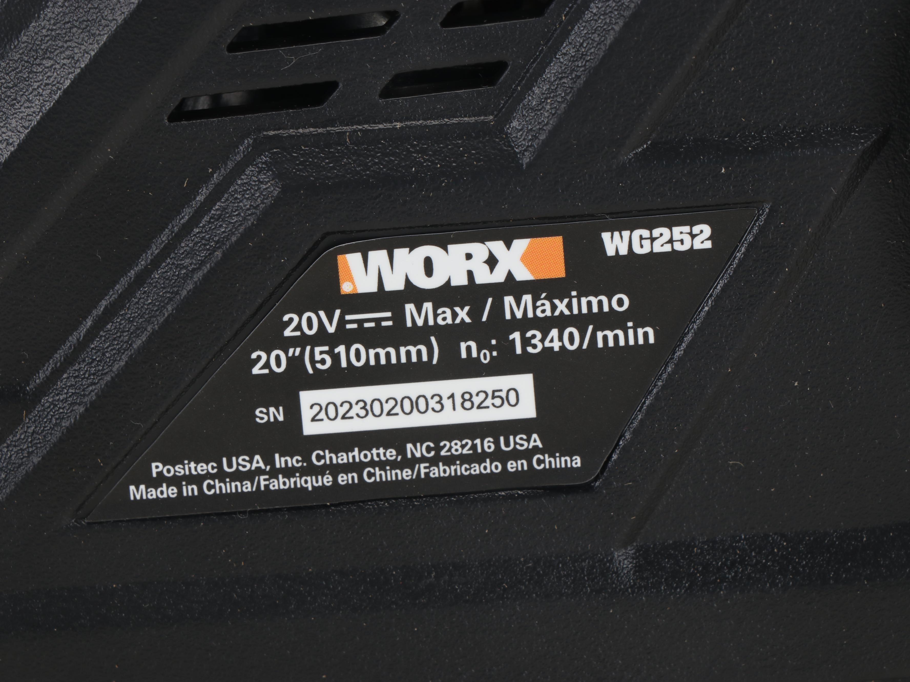 Worx Cordless Hedge Trimmer with Extension Pole, Battery and Charger Dock