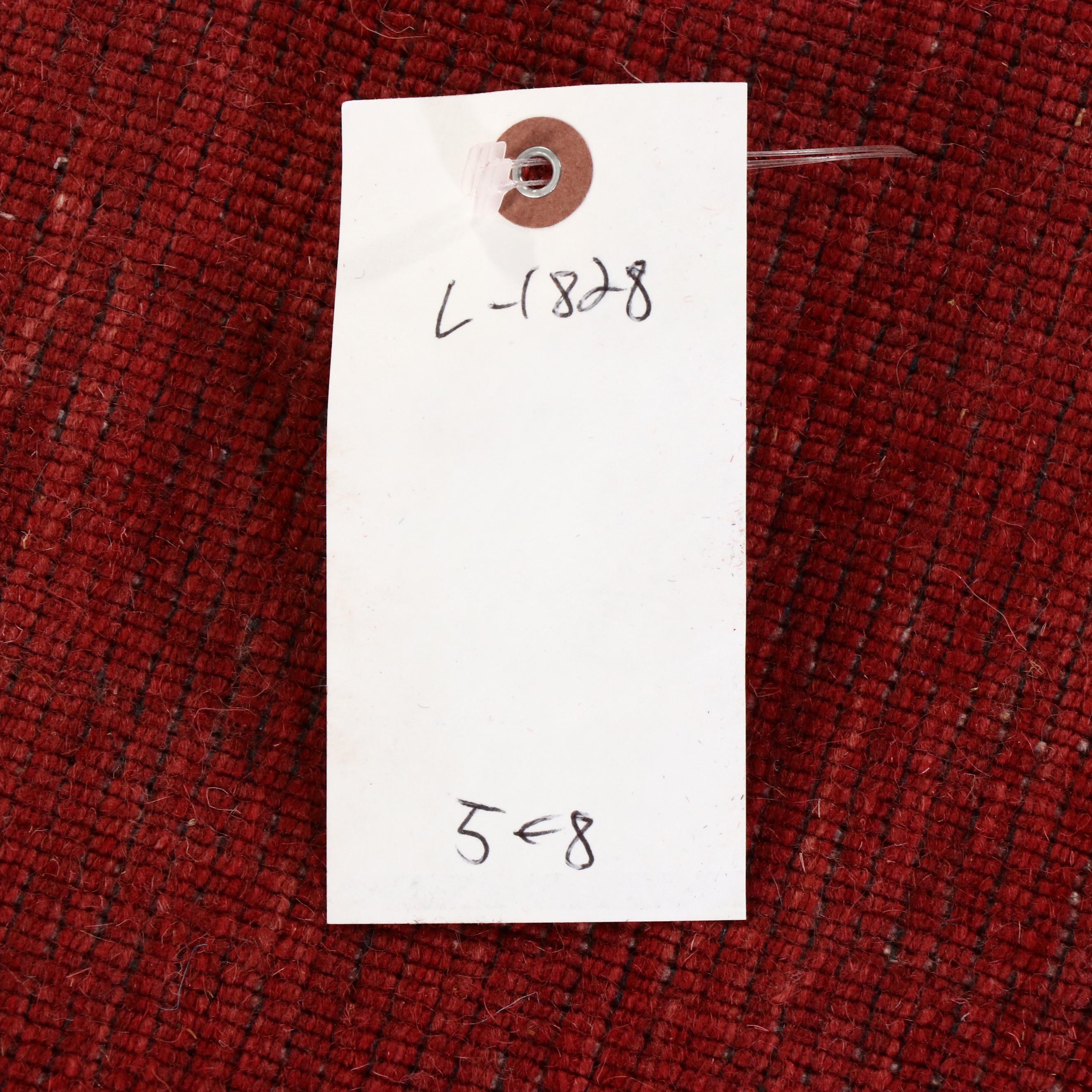 5'3 x 7'7 Hand-Knotted Tibetan Gabbeh Area Rug