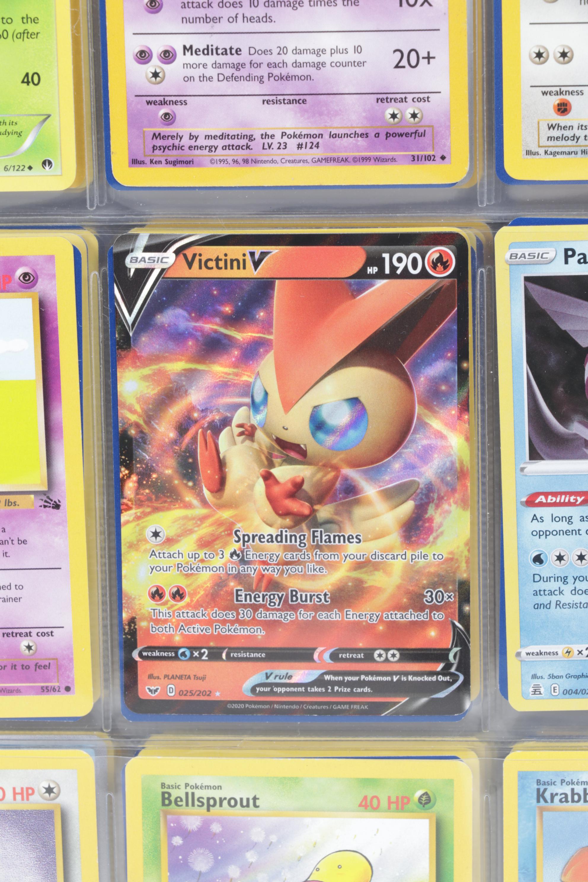 English & Korean Pokémon Card Collection Featuring Base to Modern Sets