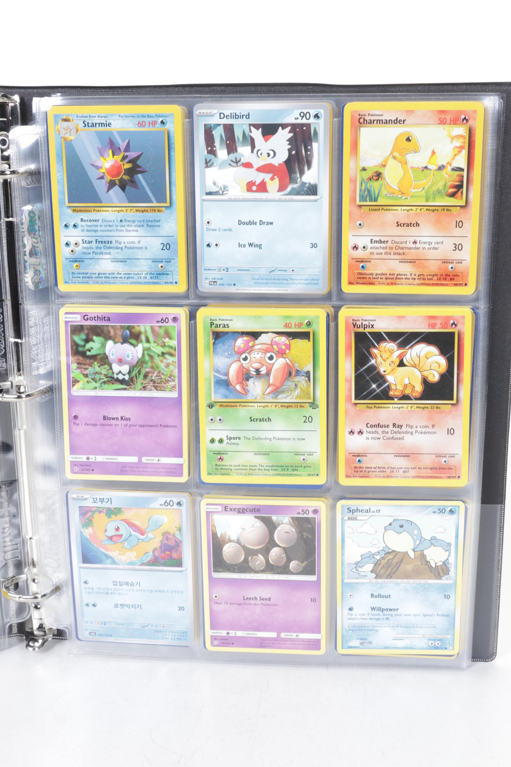 English & Korean Pokémon Card Collection Featuring Base to Modern Sets