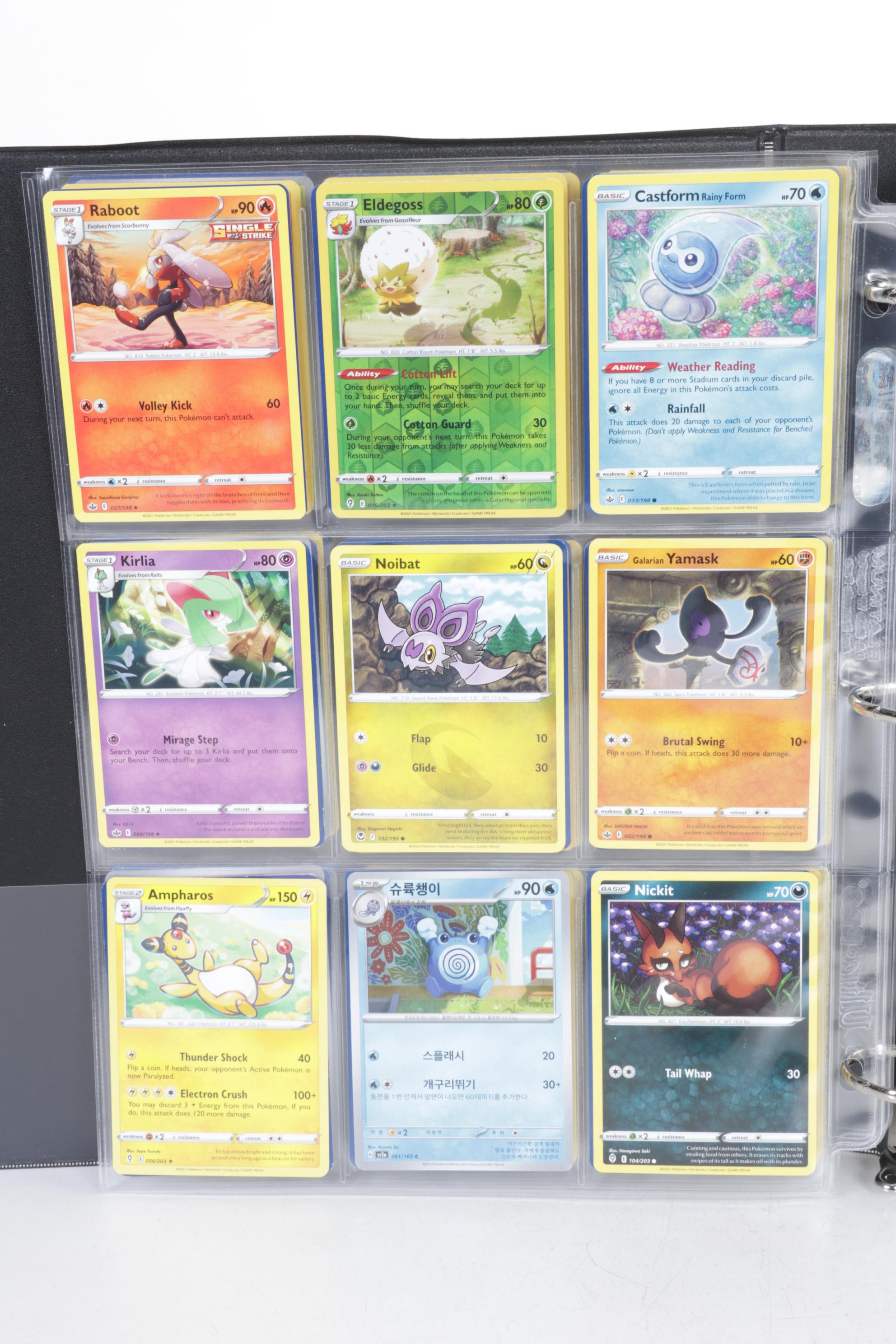 English & Korean Pokémon Card Collection Featuring Base to Modern Sets