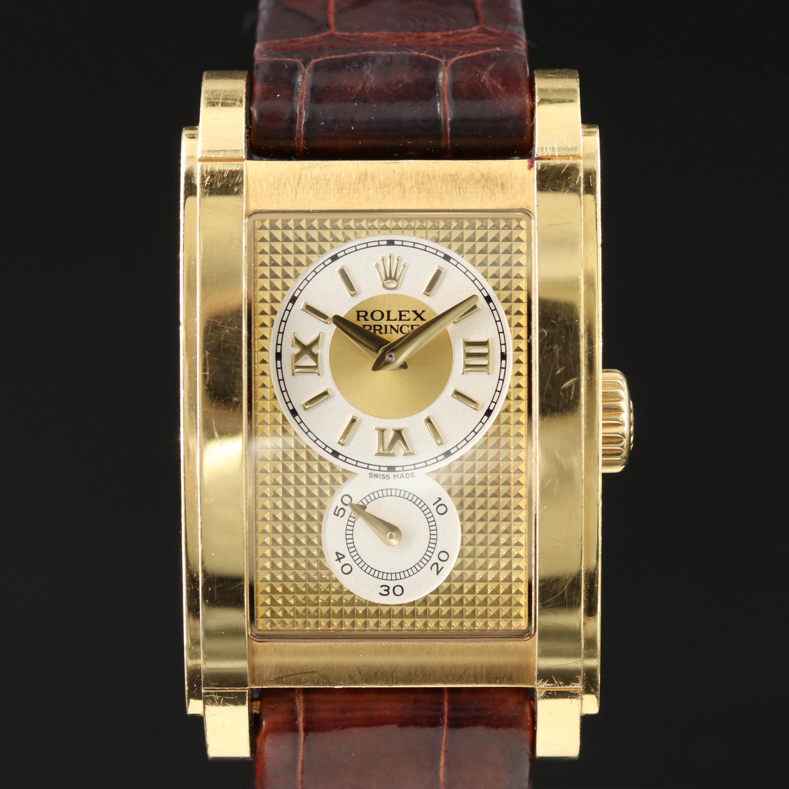 Rolex Cellini Prince 5440 18K Gold 28mm Manual-Wind Watch