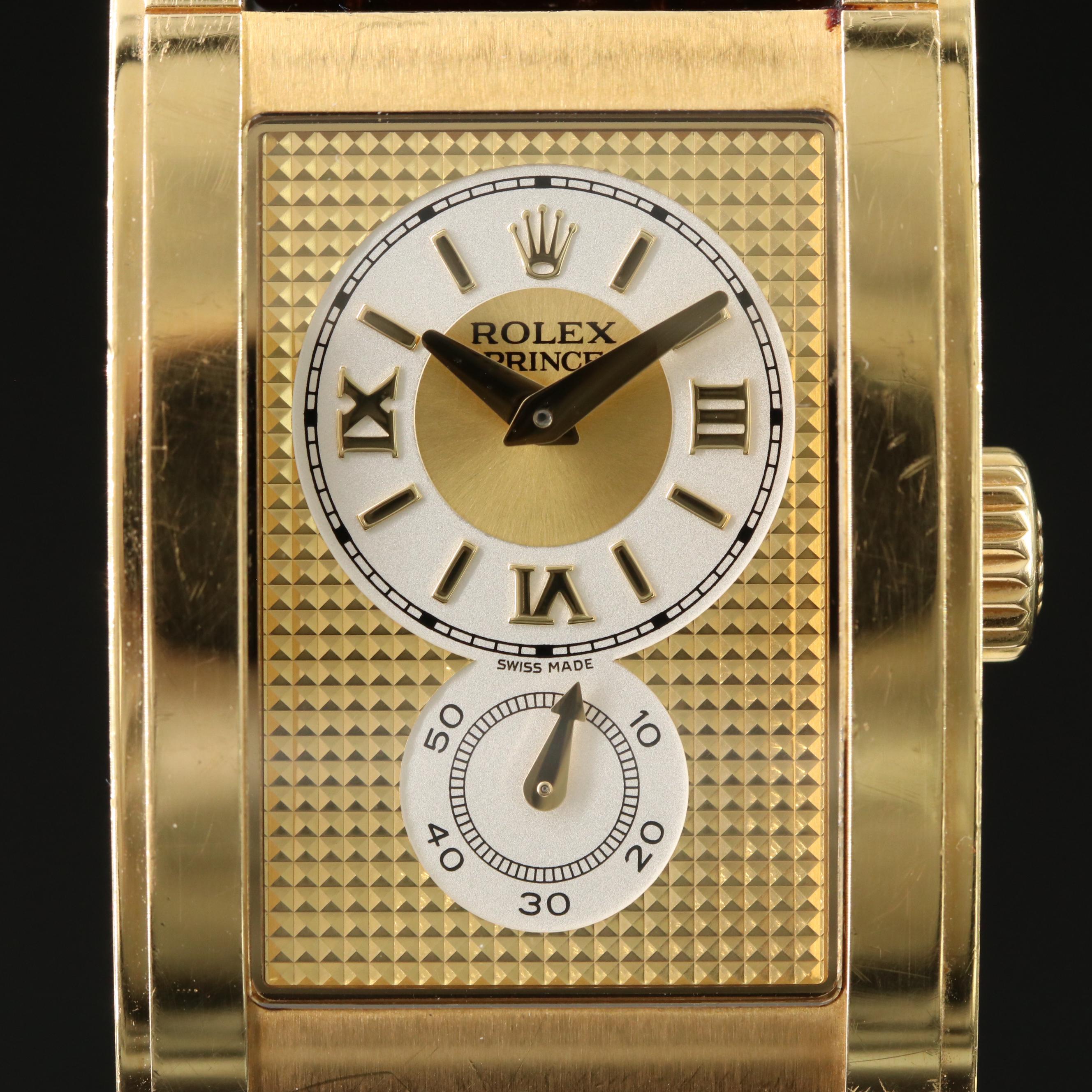 Rolex Cellini Prince 5440 18K Gold 28mm Manual-Wind Watch