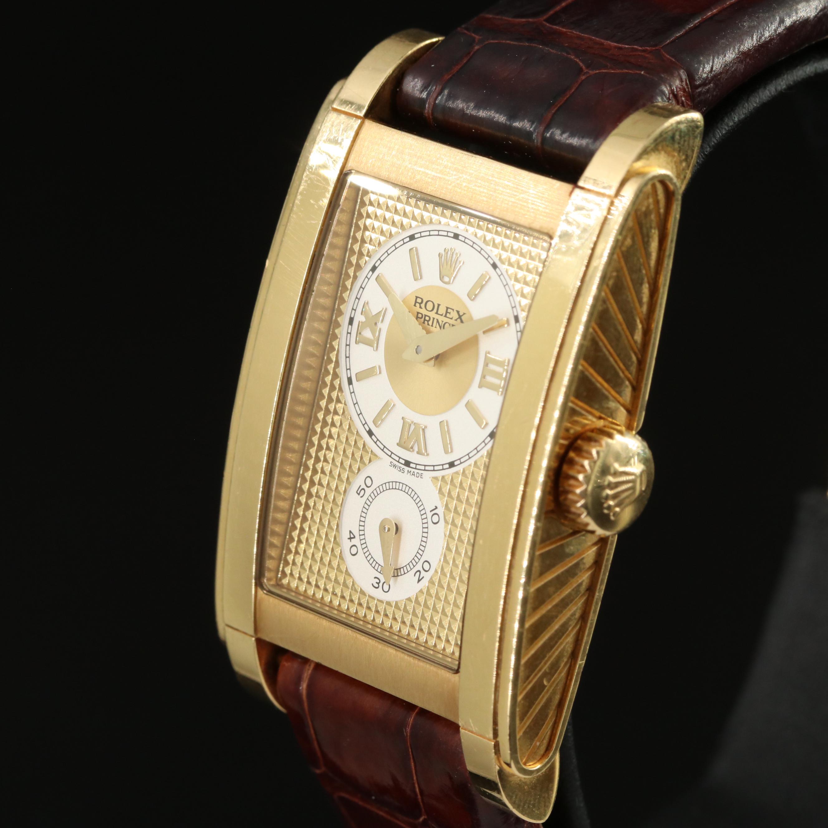 Rolex Cellini Prince 5440 18K Gold 28mm Manual-Wind Watch