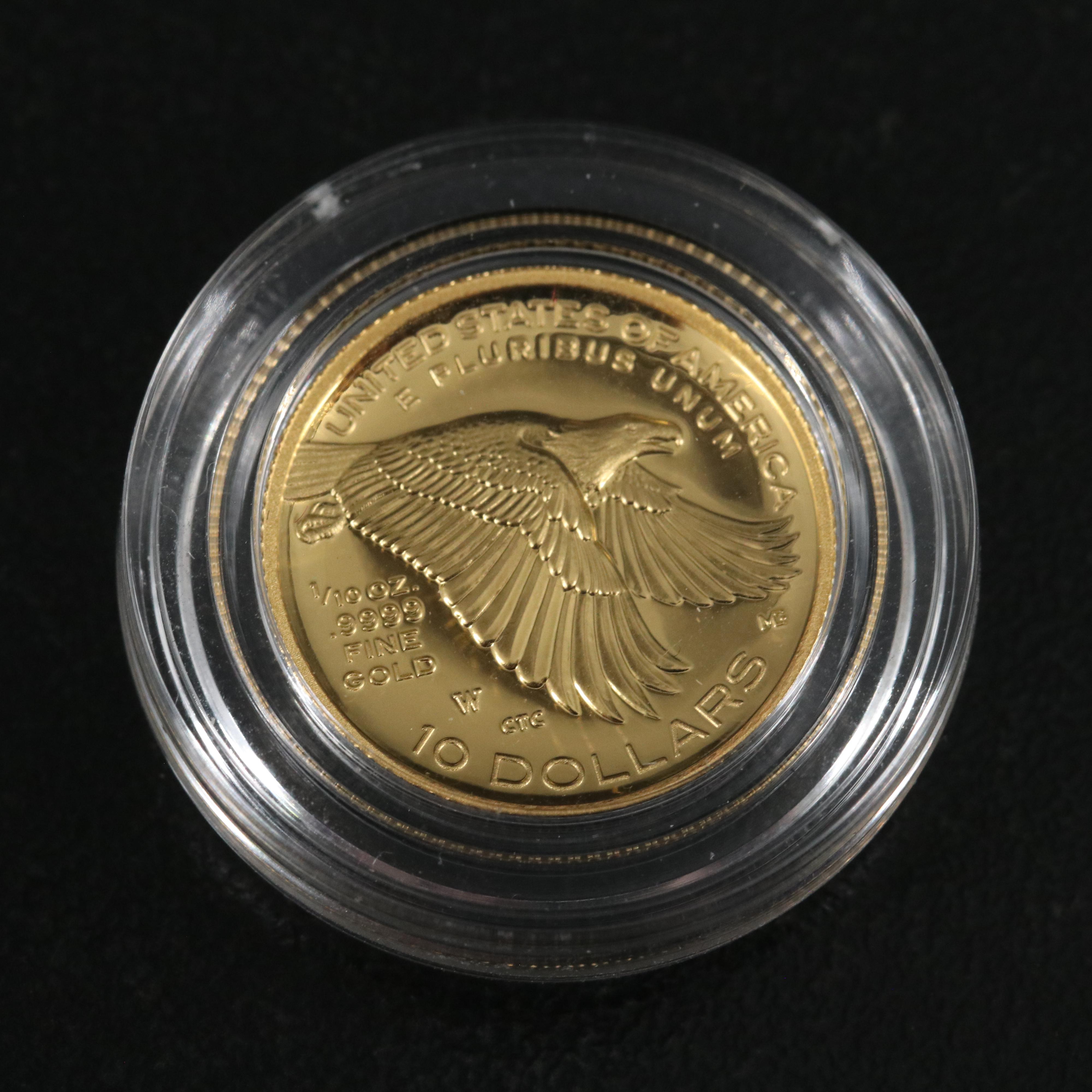 2018-W American Liberty 1/10th Oz. $10 Gold Proof Coin