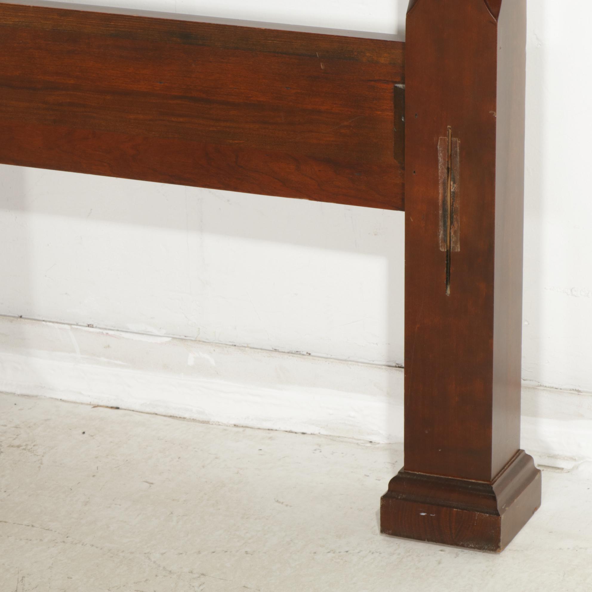 Rice Planter Mahogany Four Poster Queen Size Bed Frame