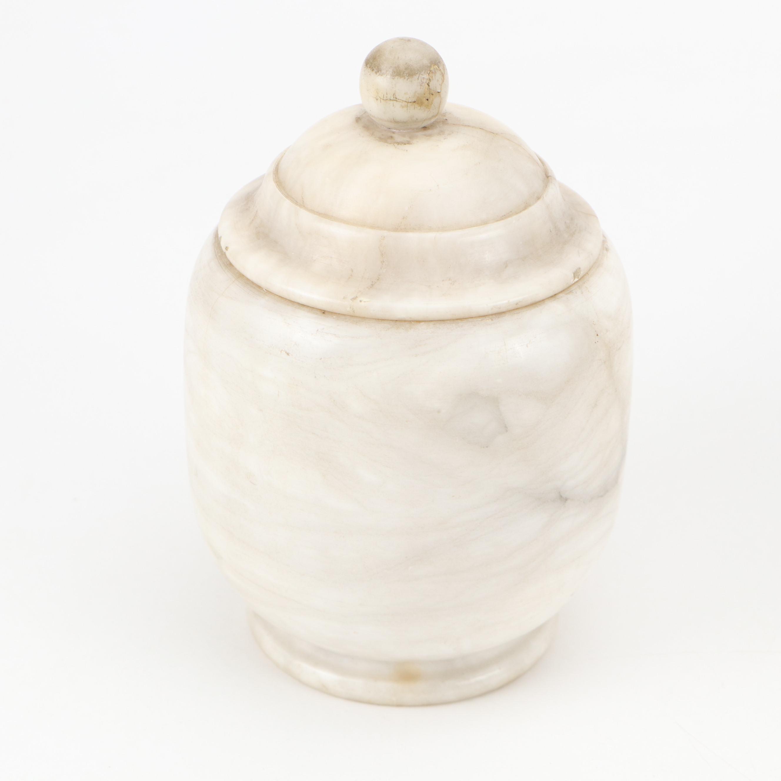 Meerschaum Pipes, Shark Vertebrae Long Pipe, Alabaster Tobacco Jar and More