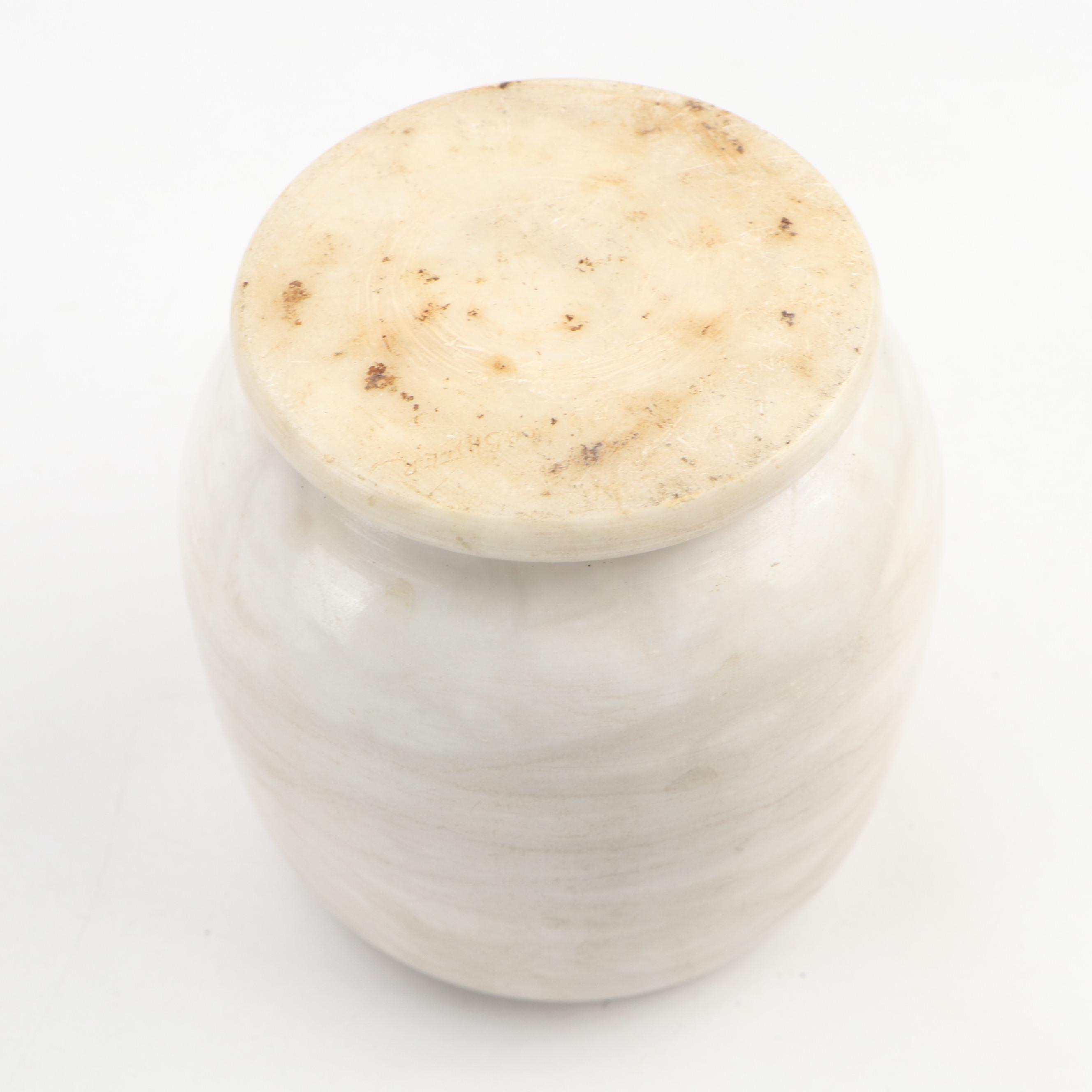 Meerschaum Pipes, Shark Vertebrae Long Pipe, Alabaster Tobacco Jar and More