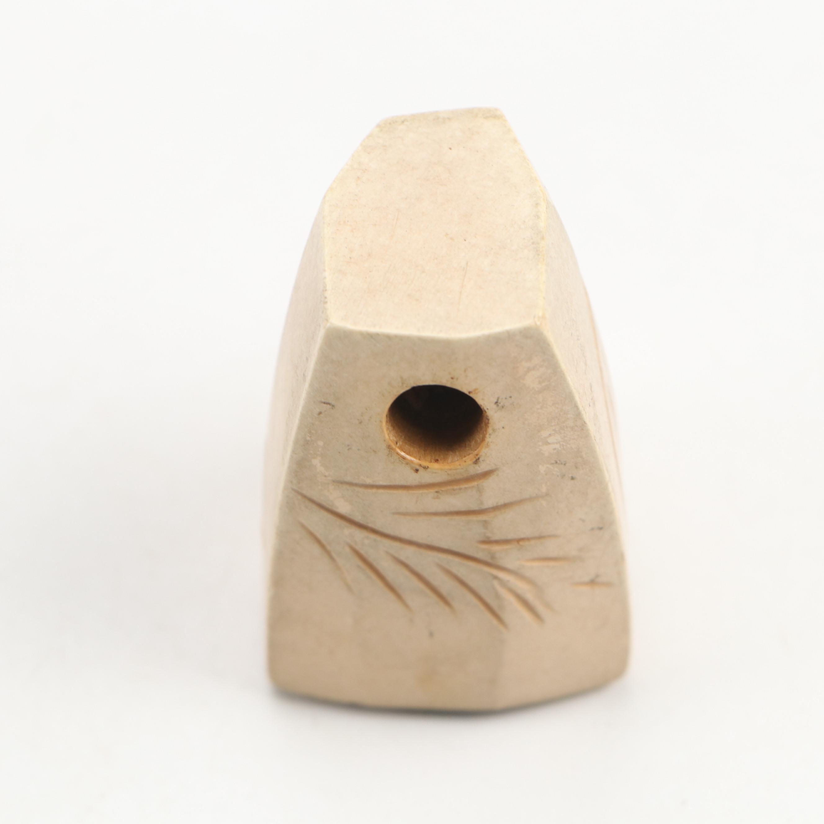 Meerschaum Pipes, Shark Vertebrae Long Pipe, Alabaster Tobacco Jar and More