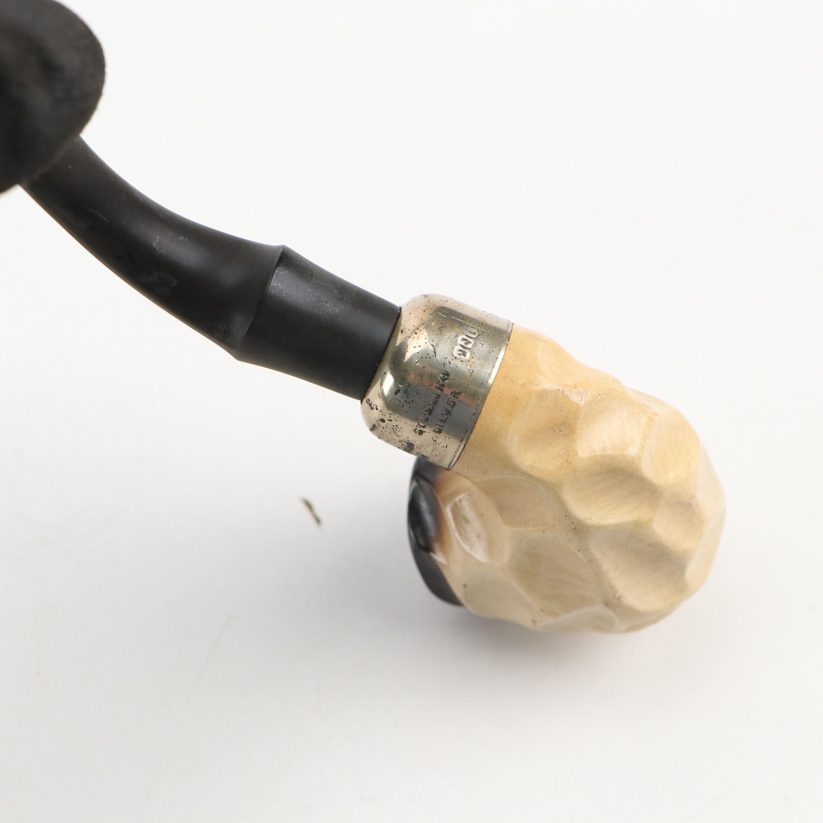 Meerschaum Pipes, Shark Vertebrae Long Pipe, Alabaster Tobacco Jar and More