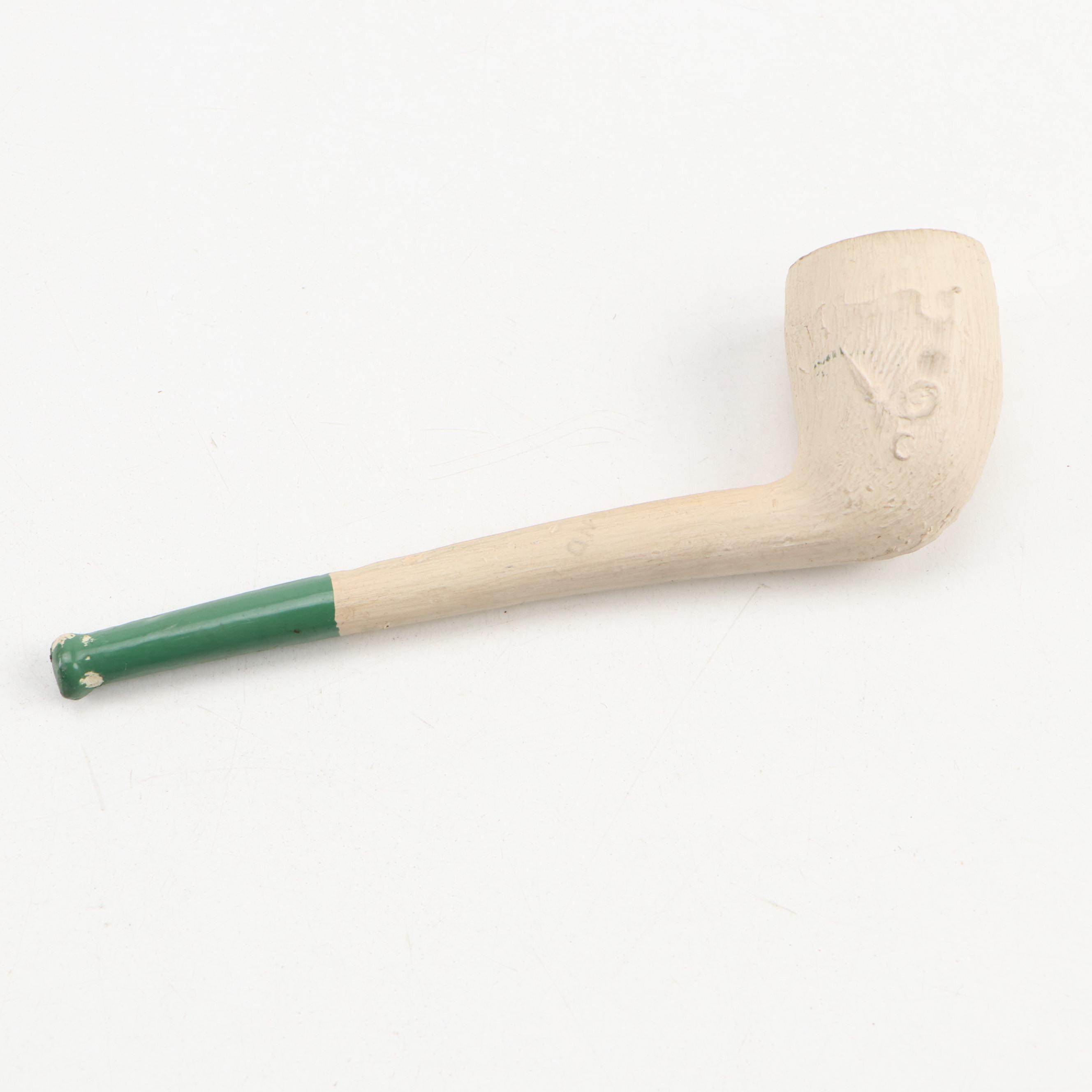 Meerschaum Pipes, Shark Vertebrae Long Pipe, Alabaster Tobacco Jar and More