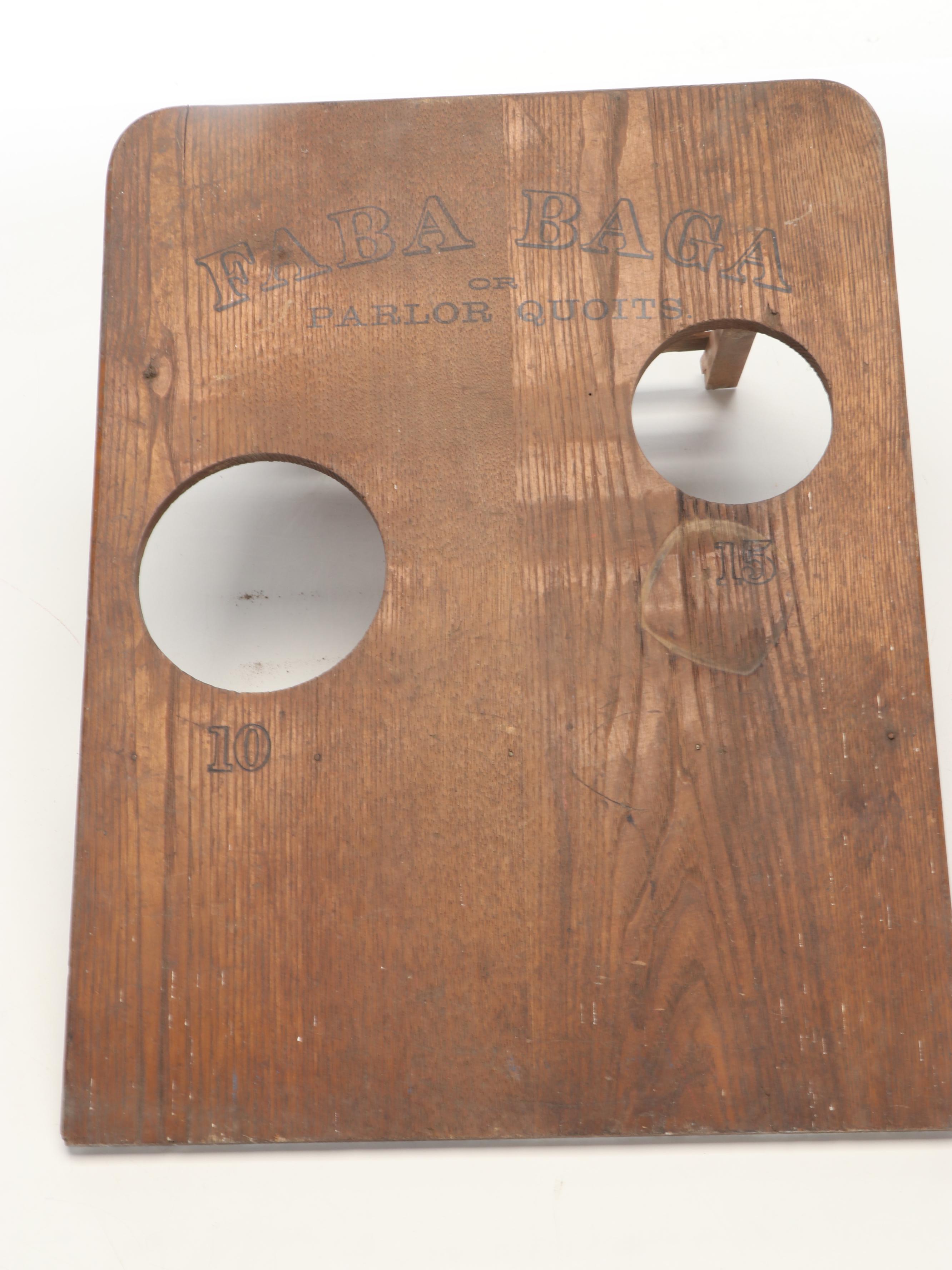 Pepsi-Cola Wood Crate with Wood Parlor Quoits Board and More