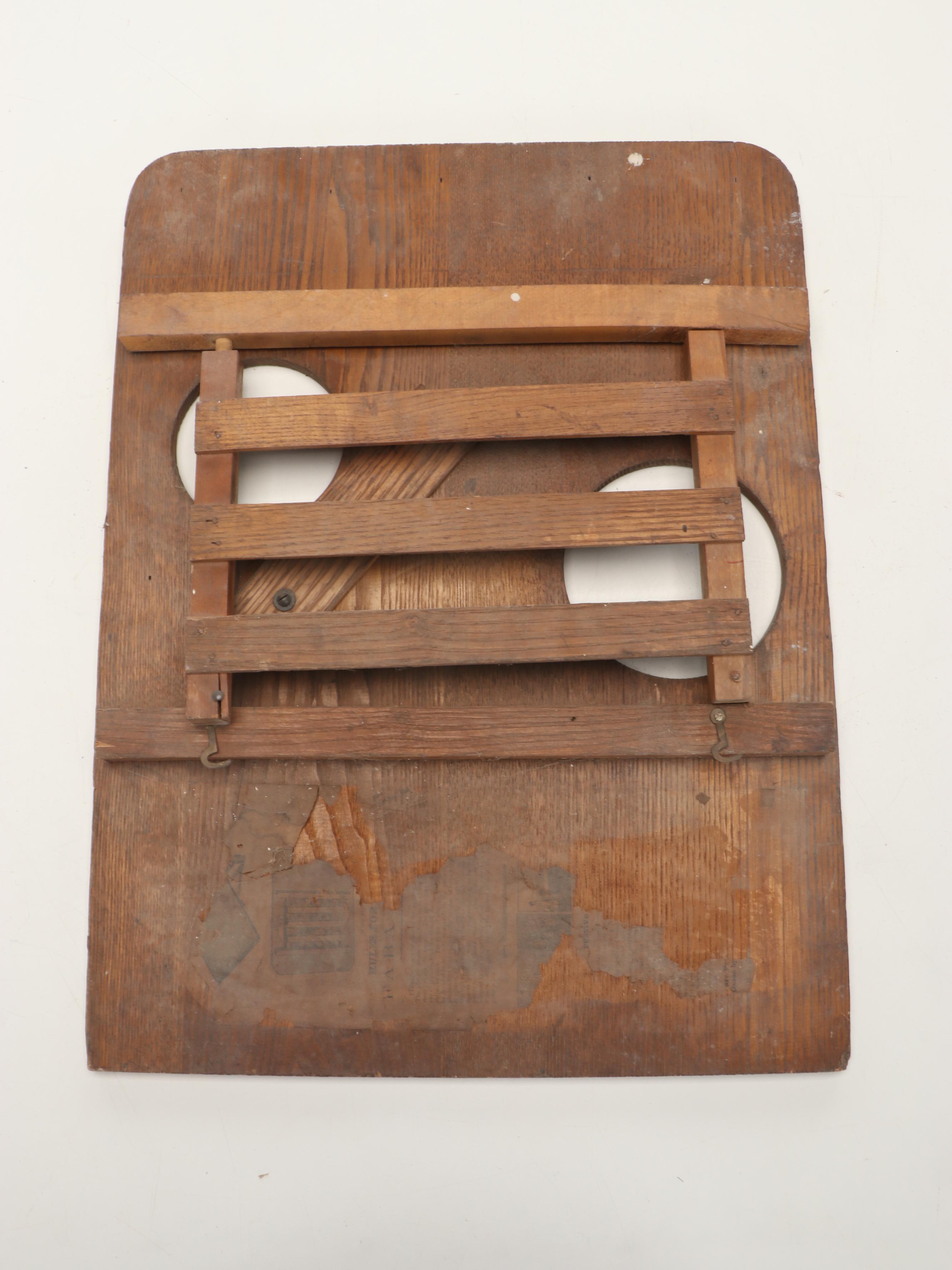 Pepsi-Cola Wood Crate with Wood Parlor Quoits Board and More