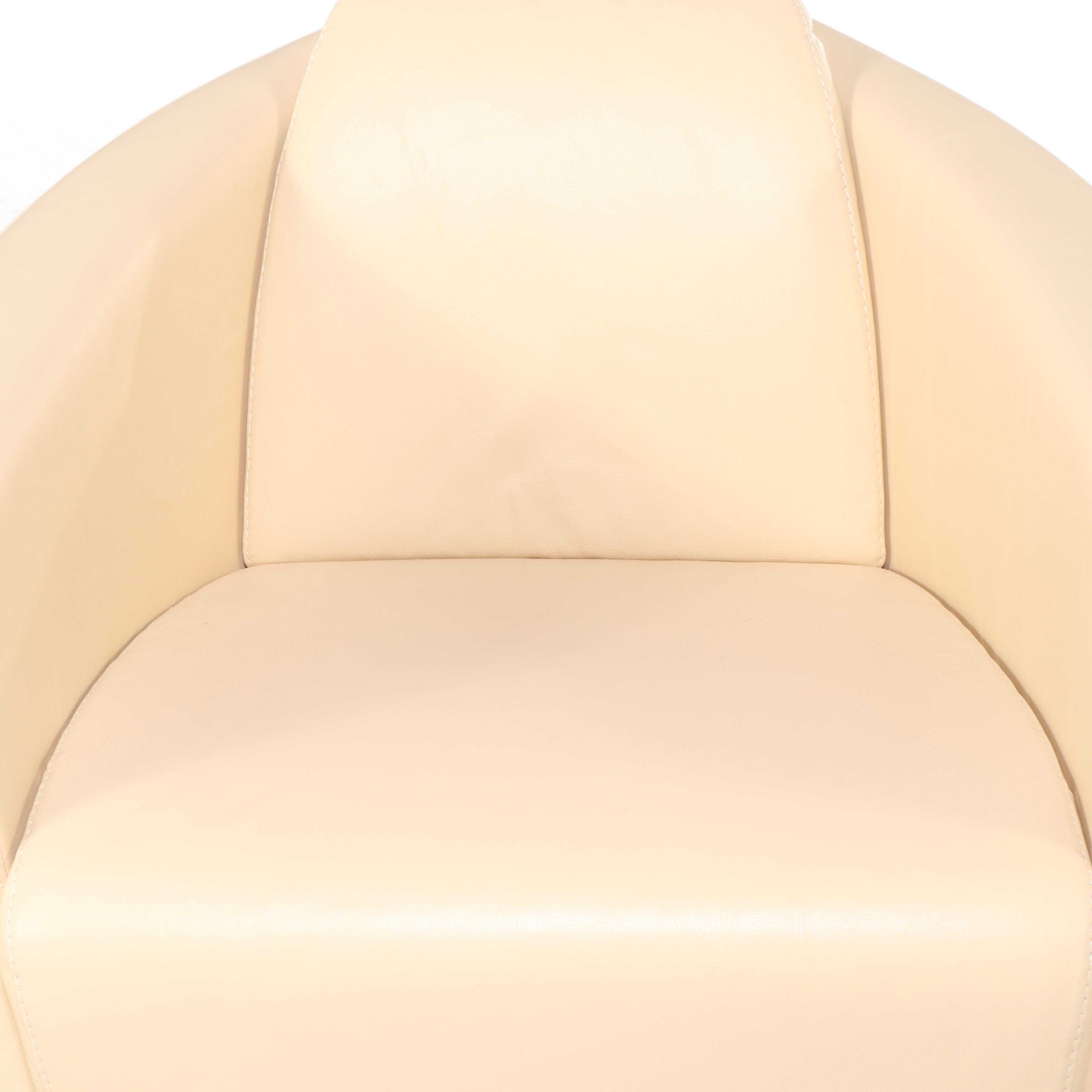 Calia Italia "Hotel" Art Deco Style Beech and Leather Club Chair