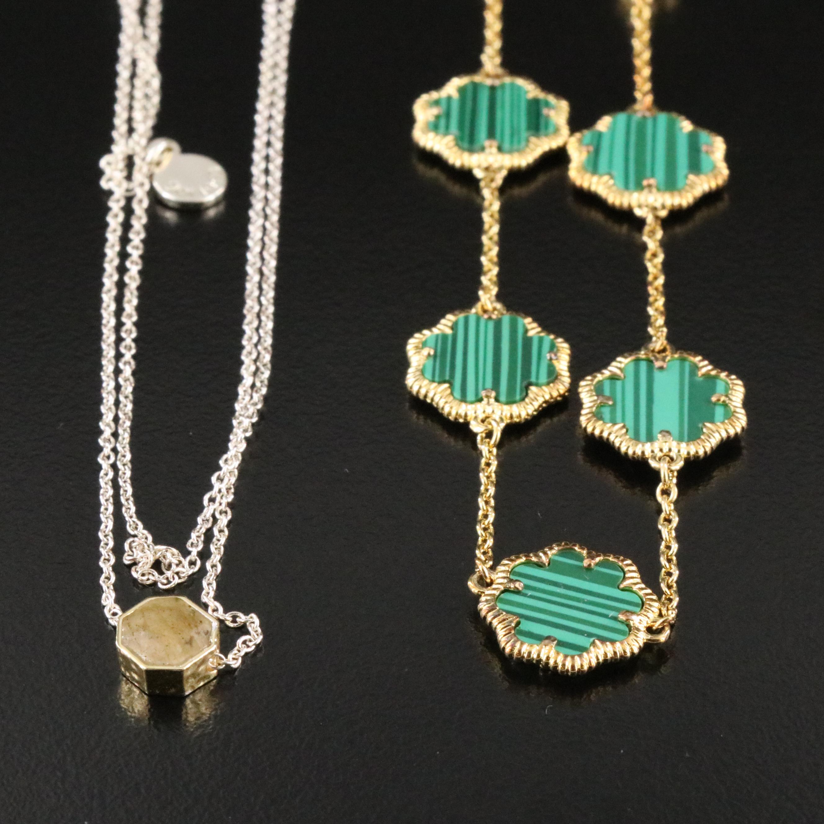 Contemporary Jewelry Collection Featuring Tory Burch Bug Bangle and Labradorite