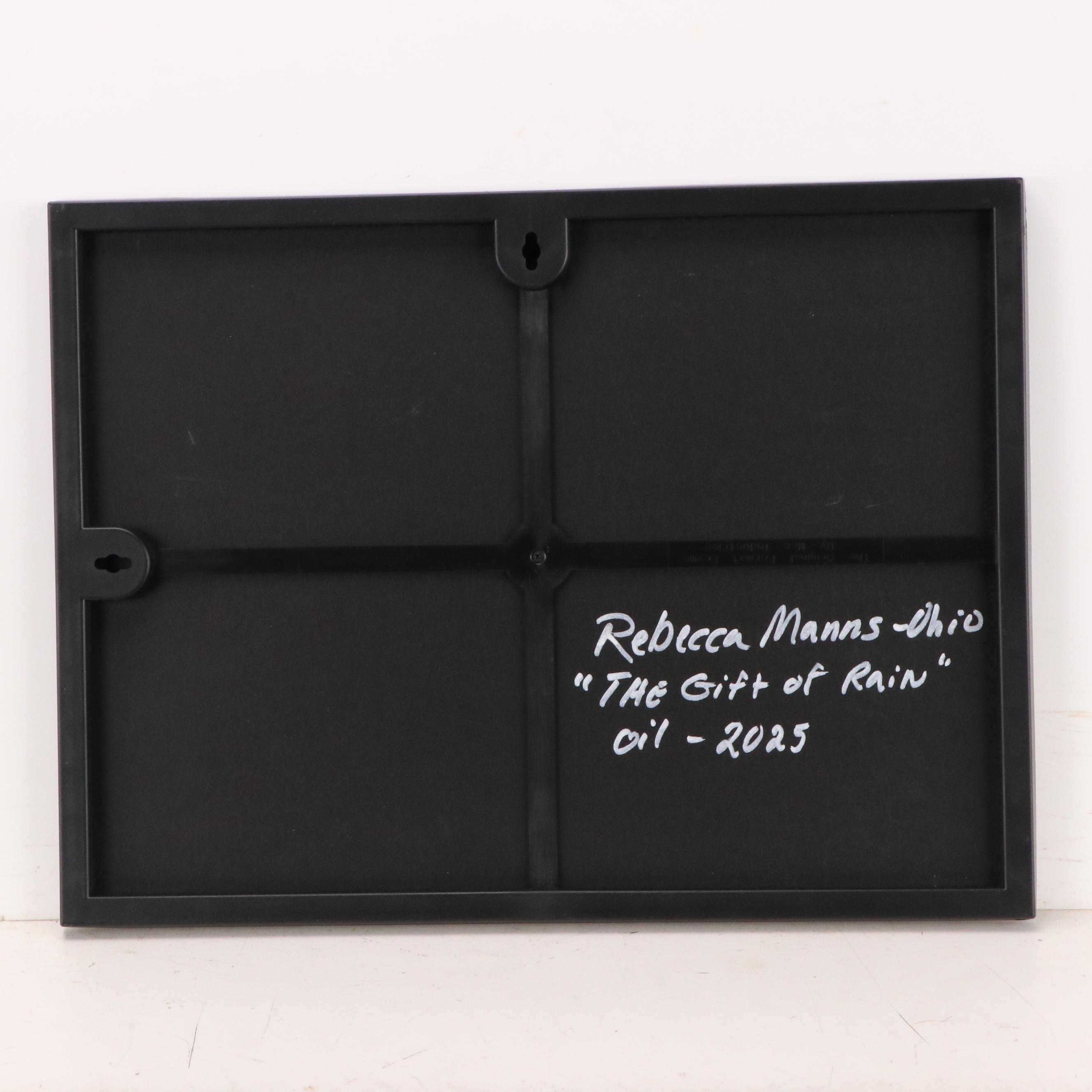 Rebecca Manns Landscape Oil Painting "The Gift of Rain," 2025