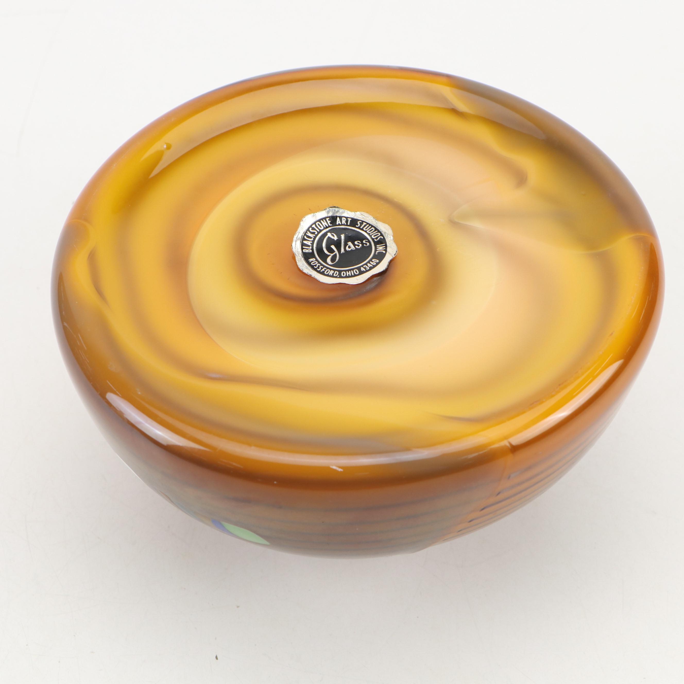 Blackstone Art Studios Blown Glass Vase