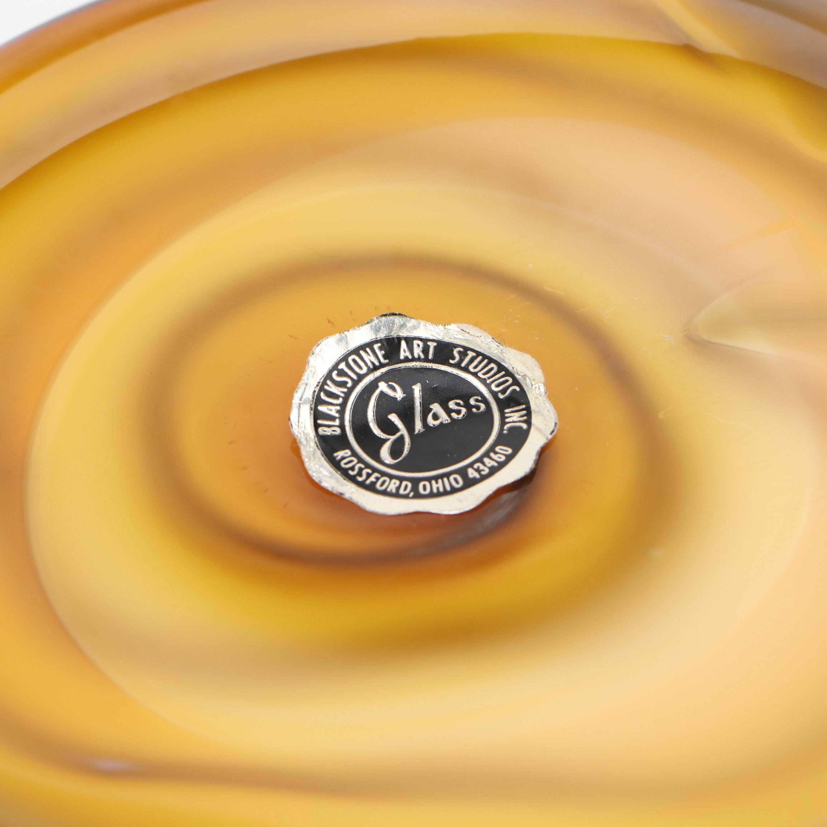 Blackstone Art Studios Blown Glass Vase