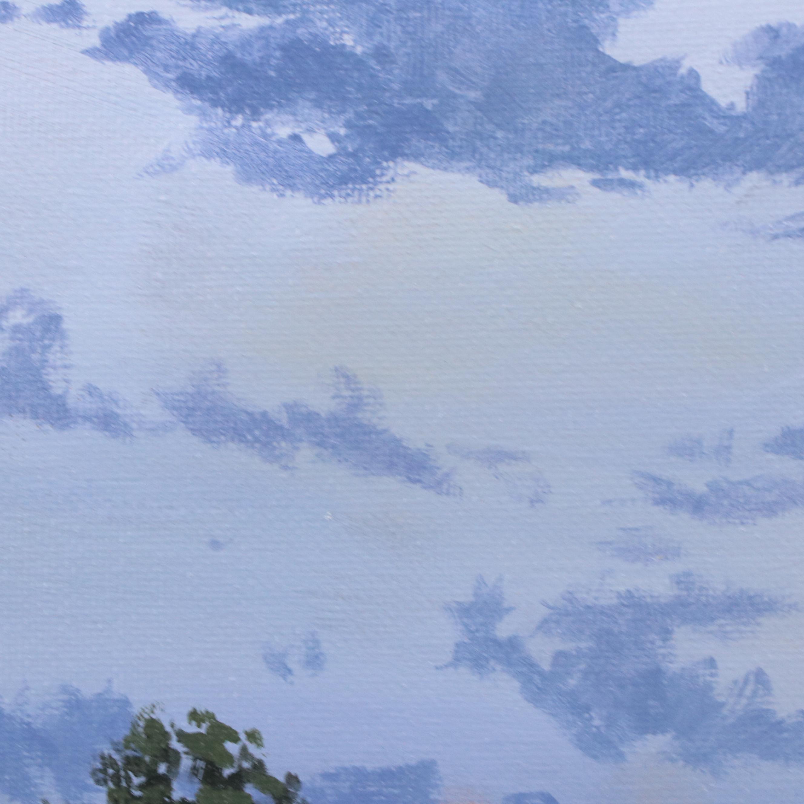 Douglas “Bumo” Johnpeer Nocturne Landscape Oil Painting, 2025