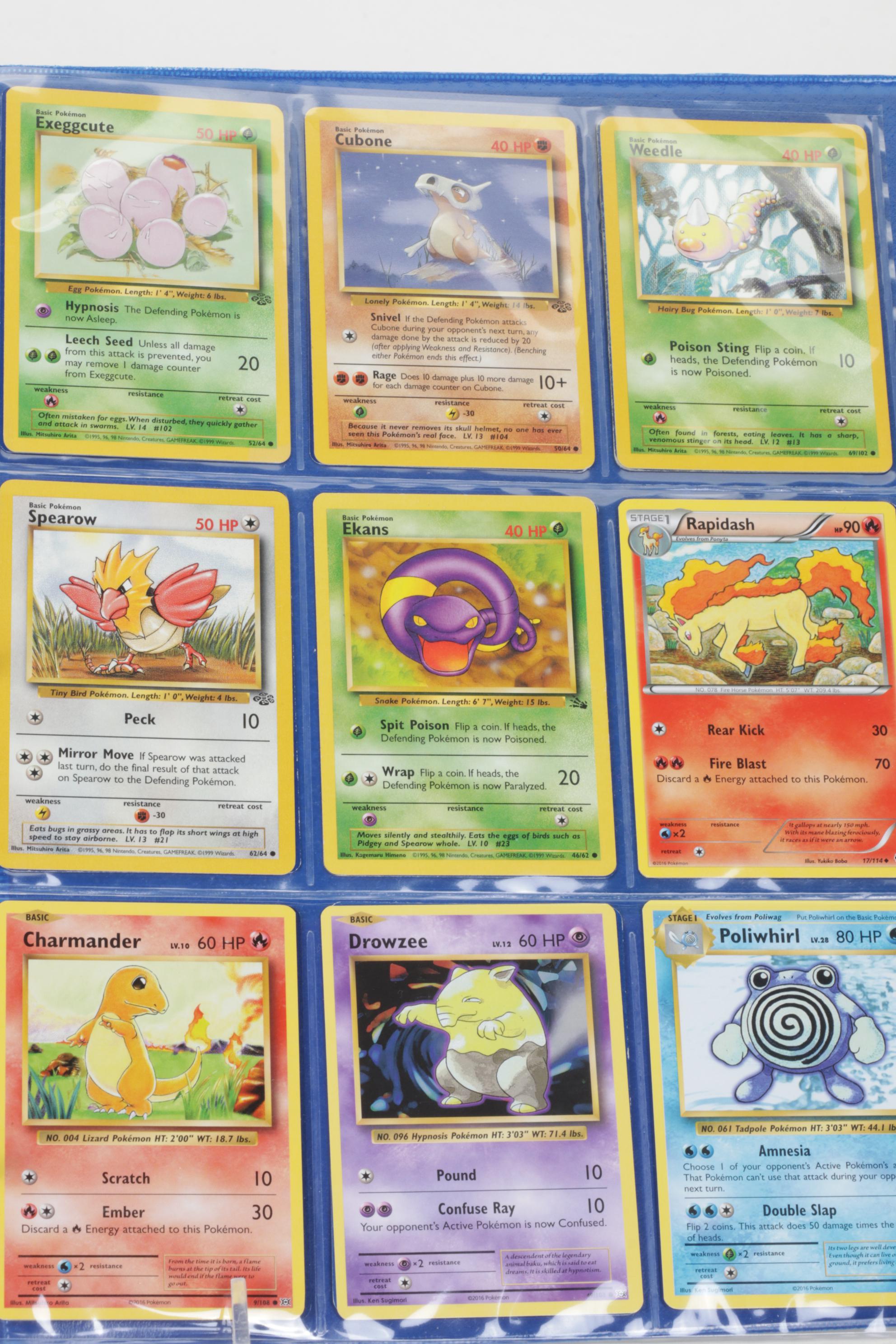 Pokémon Card Collection Featuring Base Set with Modern Reprints