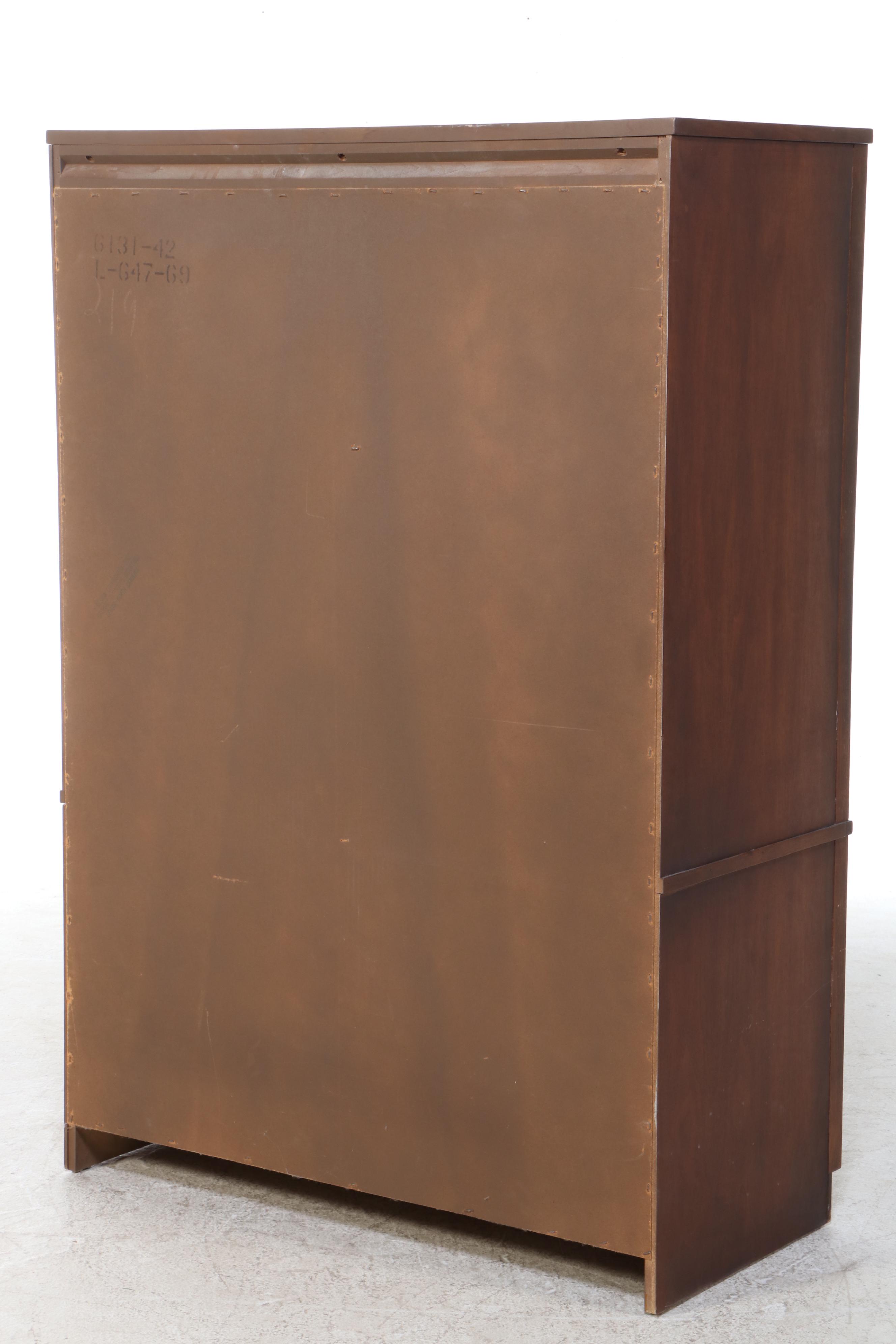 Broyhill Premiere Mid Century Modern Style "Brasilia" Walnut Wardrobe