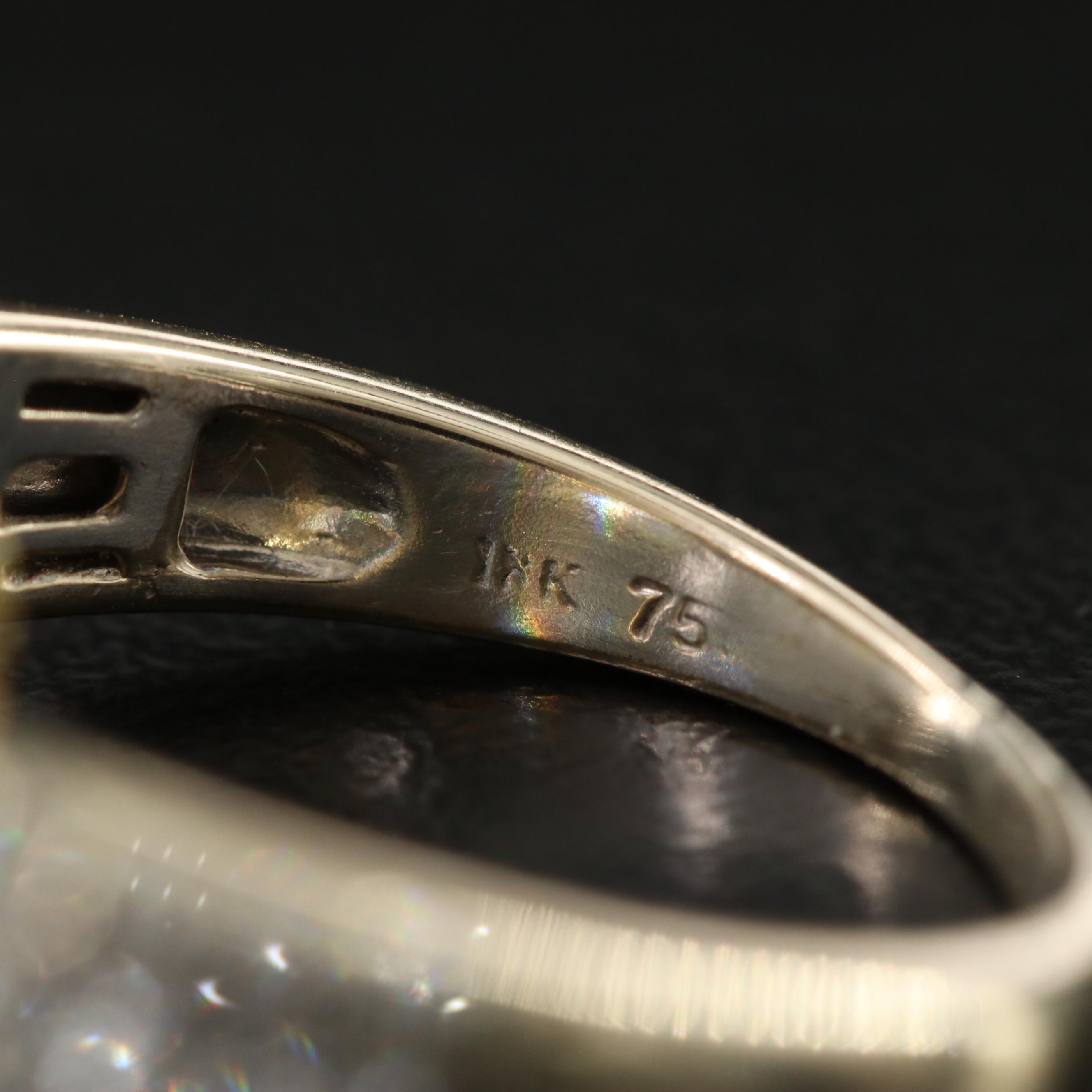 18K Green Beryl and Diamond Ring