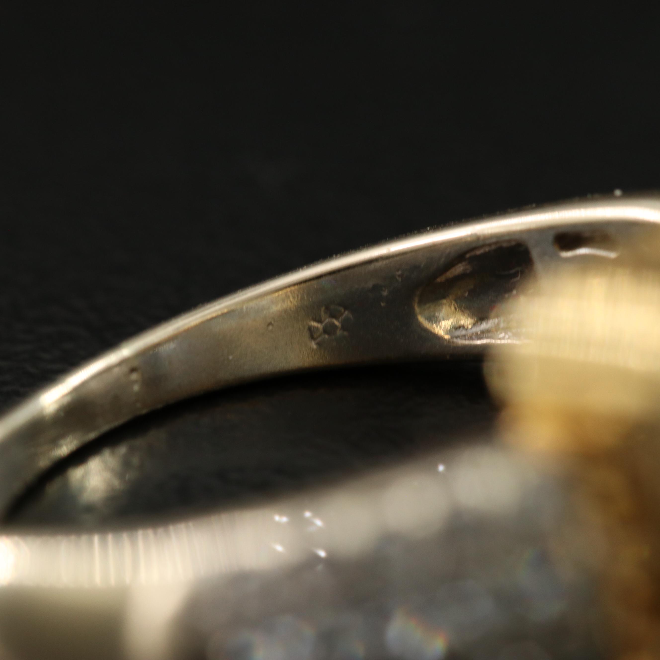 18K Green Beryl and Diamond Ring