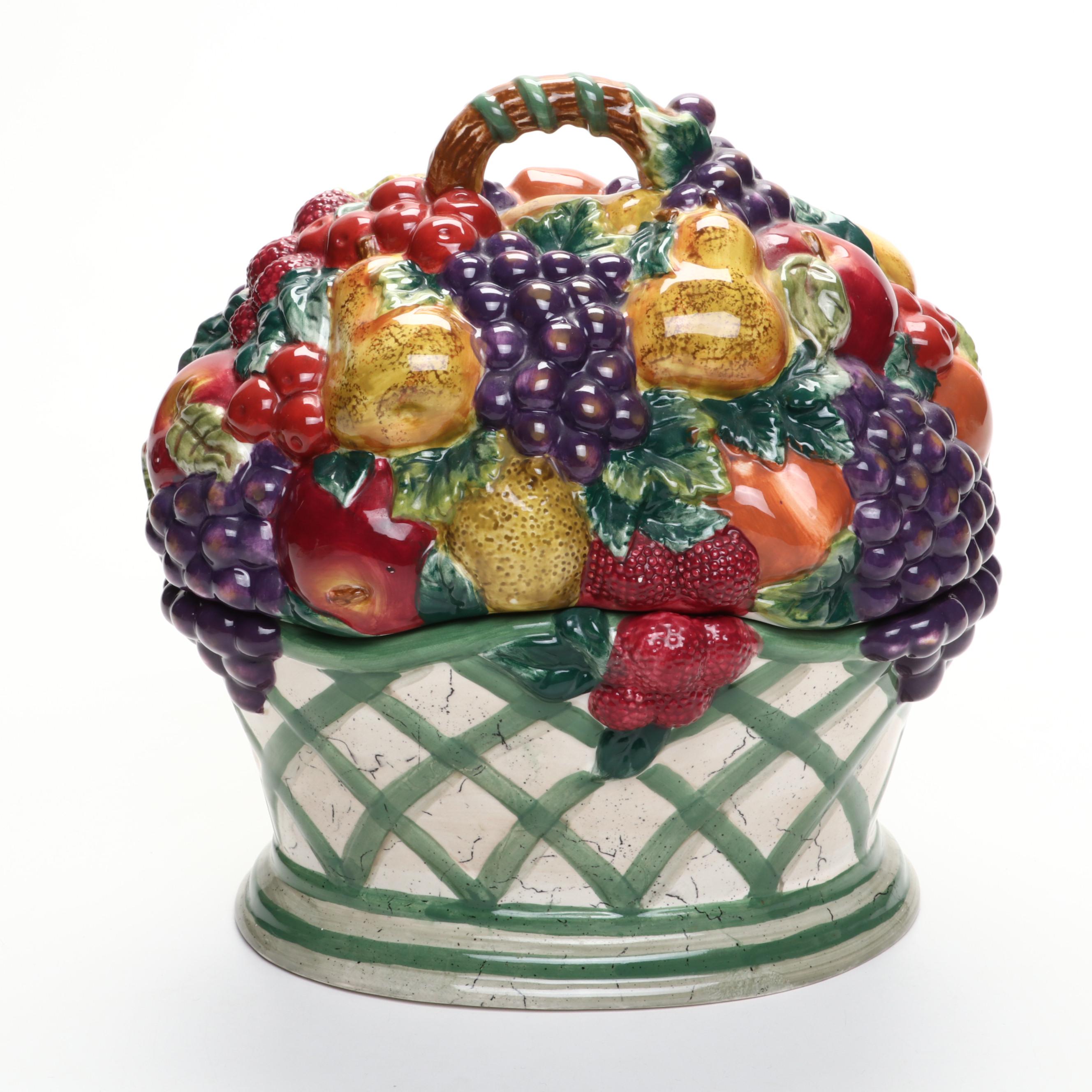 Raymond Waites "Cornucopia" Tableware with Other Ceramic Cookie Jar